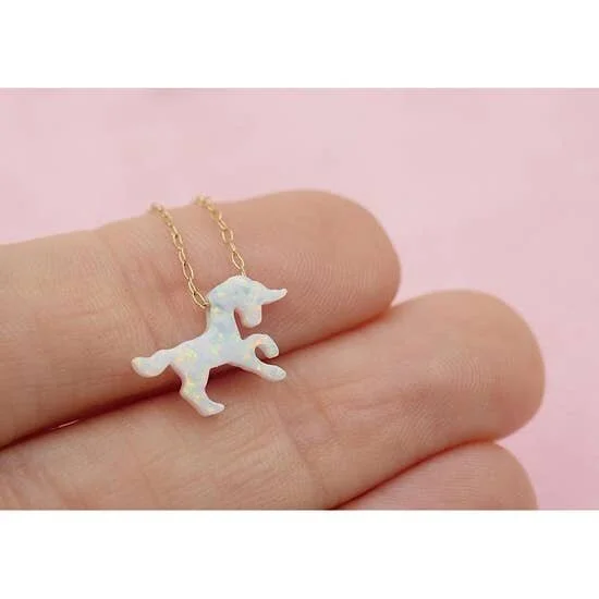 $45.99 OPAL UNICORN NECKLACE