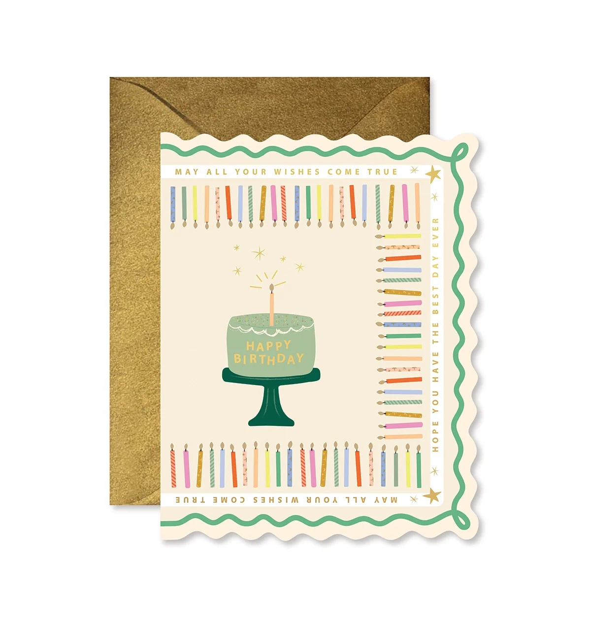 $8.99 COLORFUL CANDLES BIRTHDAY CARD