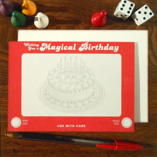 $8.99 ETCH A SKETCH BIRTHDAY CARD