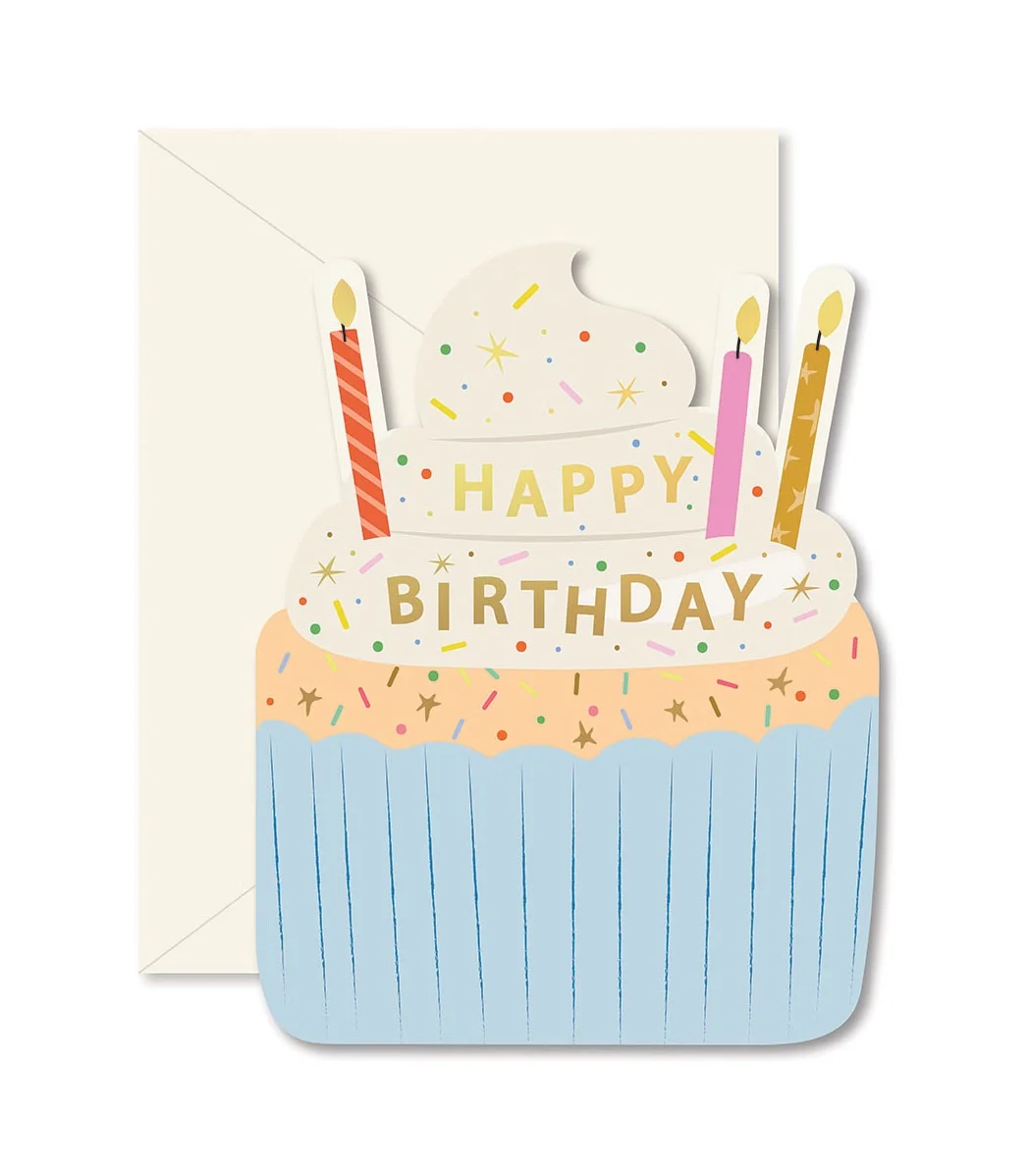 SWEET WISHES CUPCAKE BIRTHDAY CARD