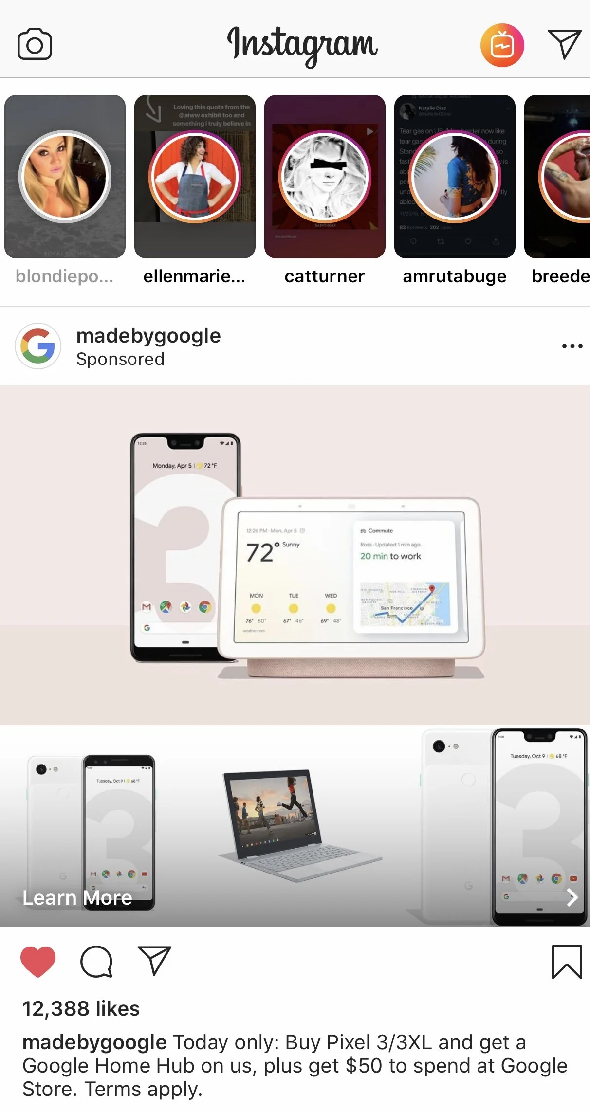 Instagram Collection Ad, Cyber Monday 2018