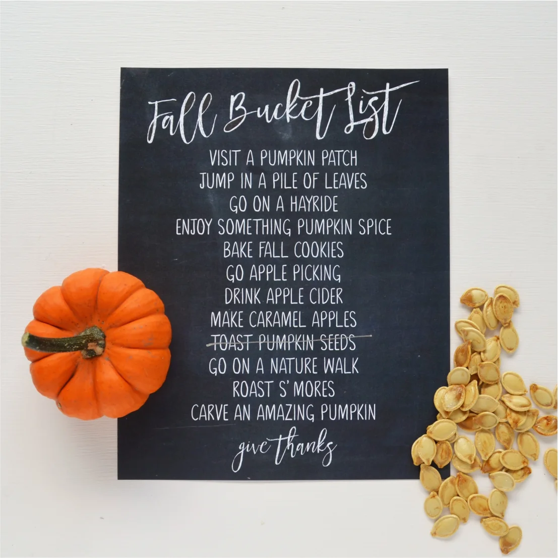 Free Printable Fall Bucket List