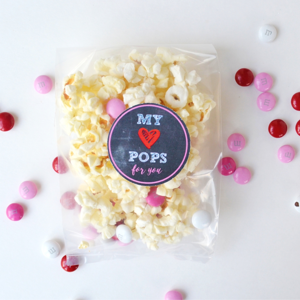 {Free Printable} My Heart Pops For You Valentine Stickers