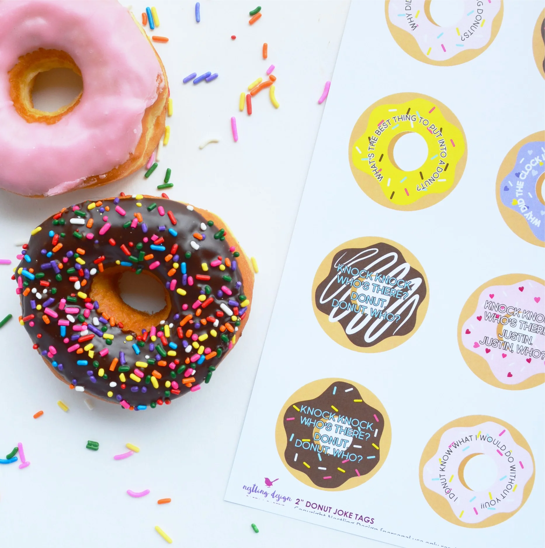 {FREE PRINTABLE} DONUT JOKES
