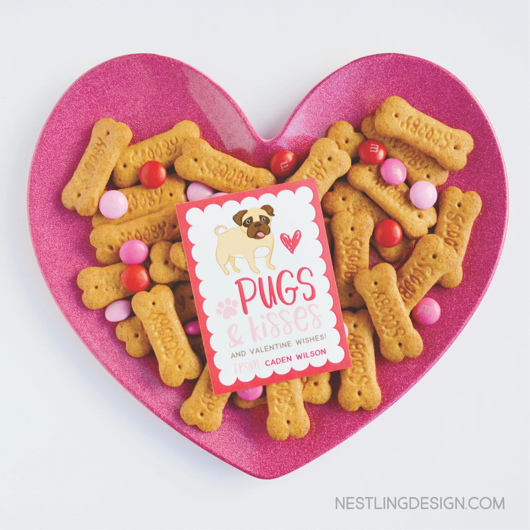 Pugs and Kisses Valentines
