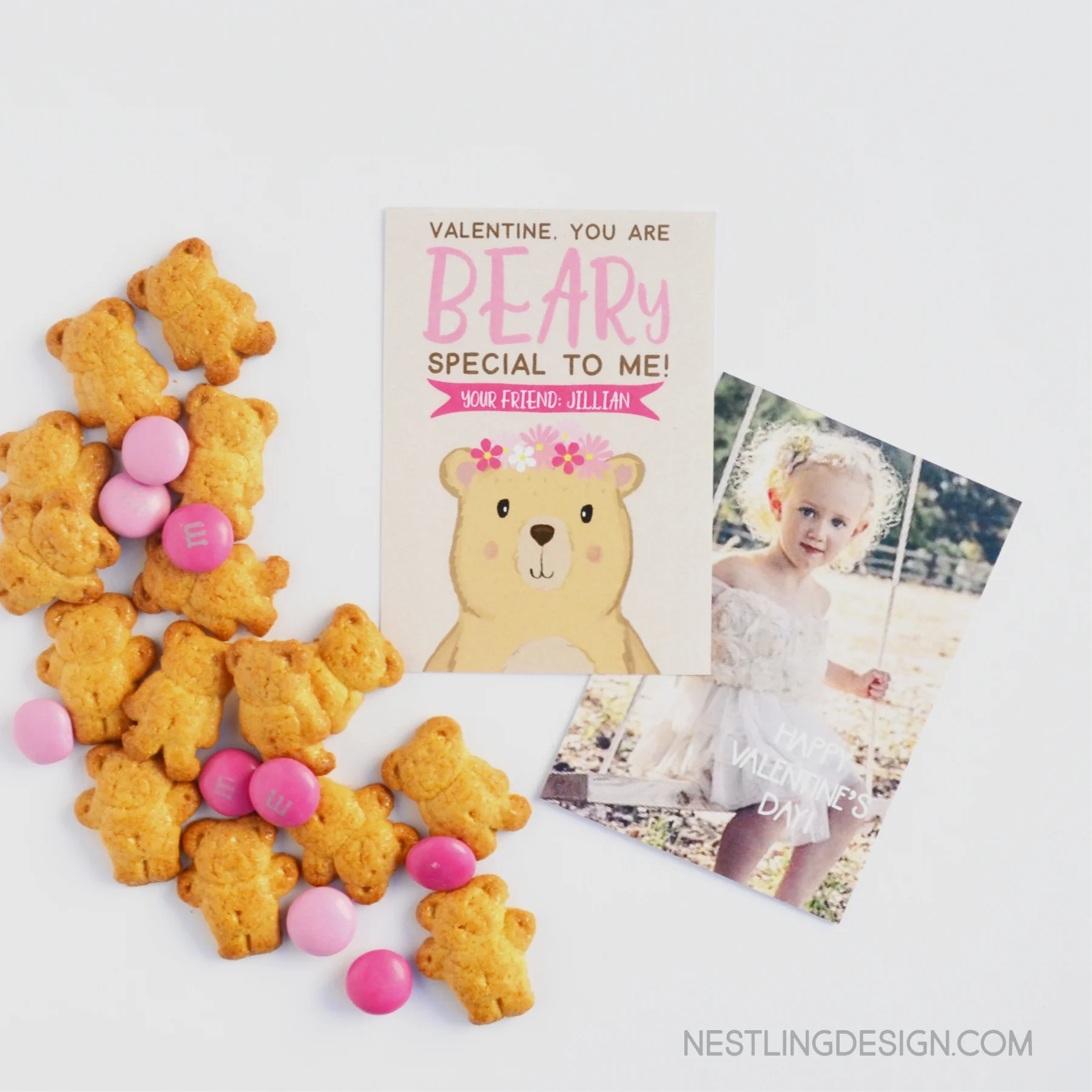 Bear Valentines {Pink}