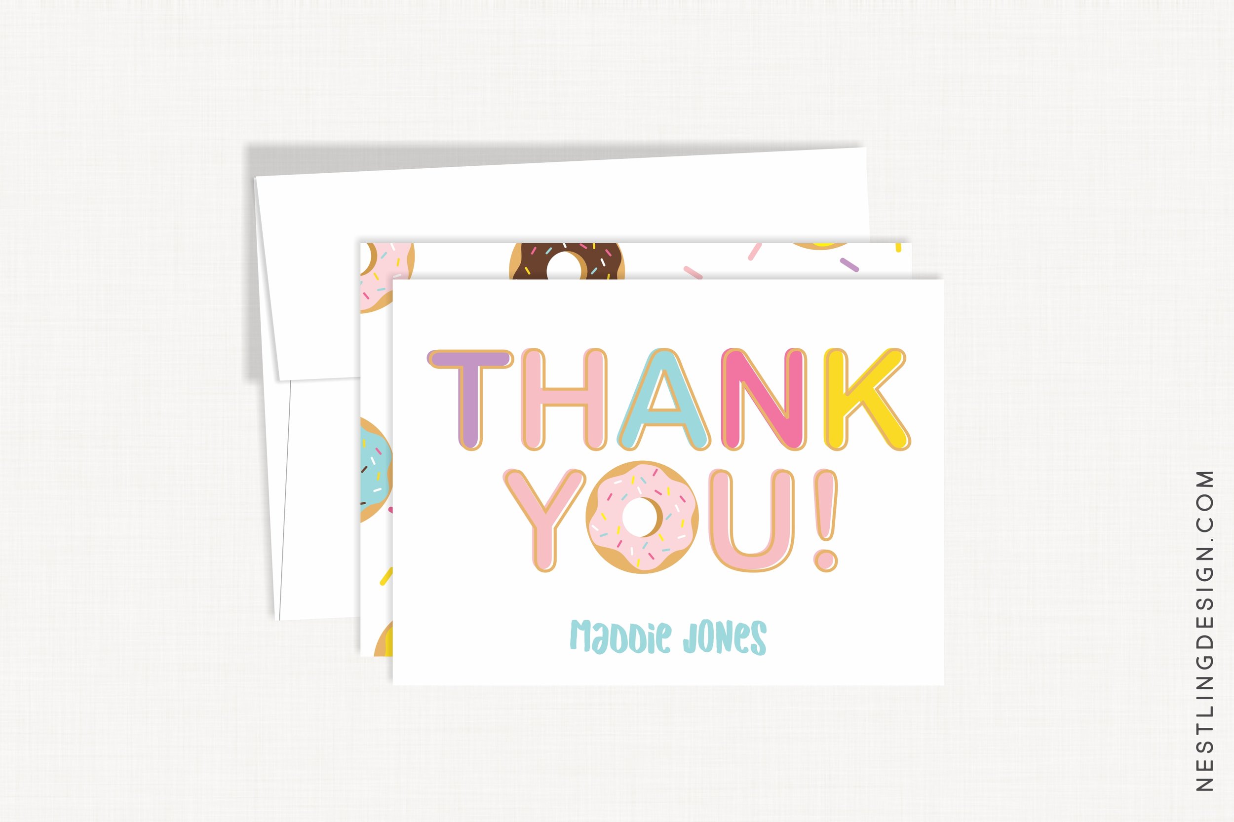 Donut Thank You Cards