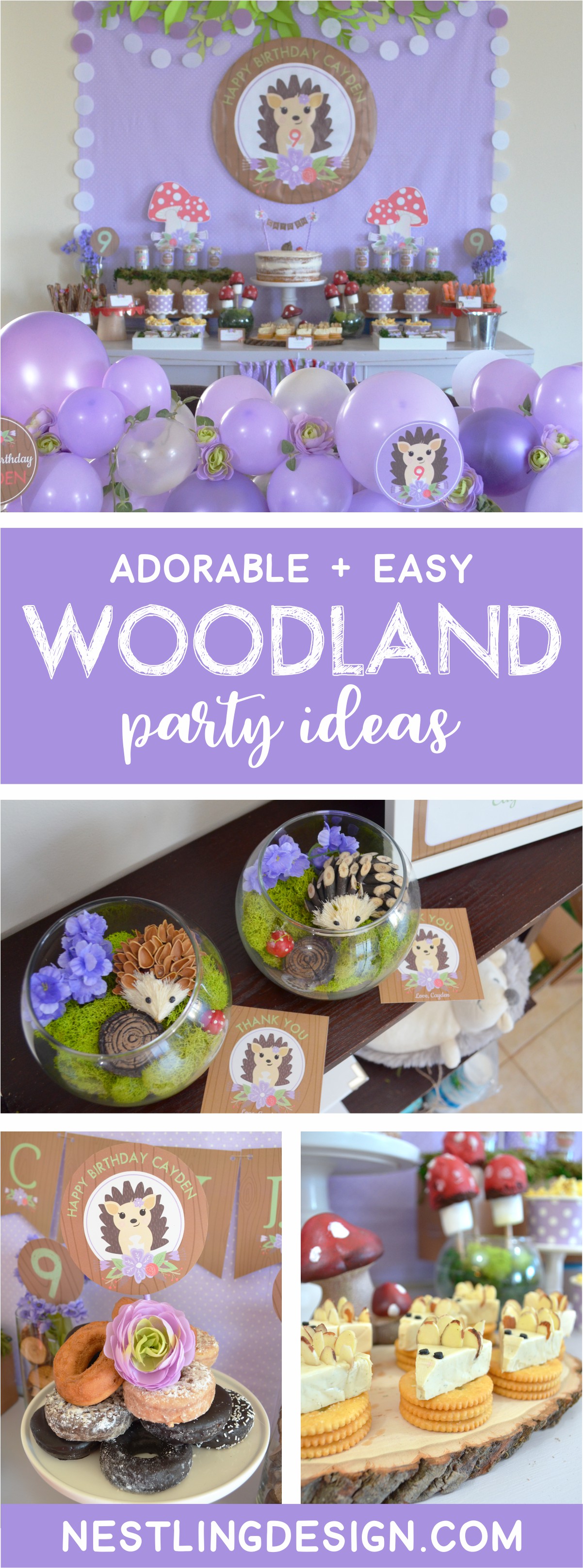 Woodland hedgehog party