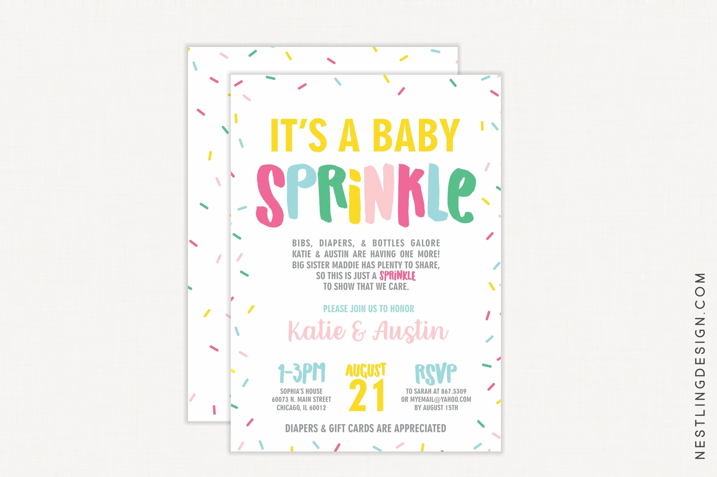 Sprinkles Baby Sprinkle Invitation