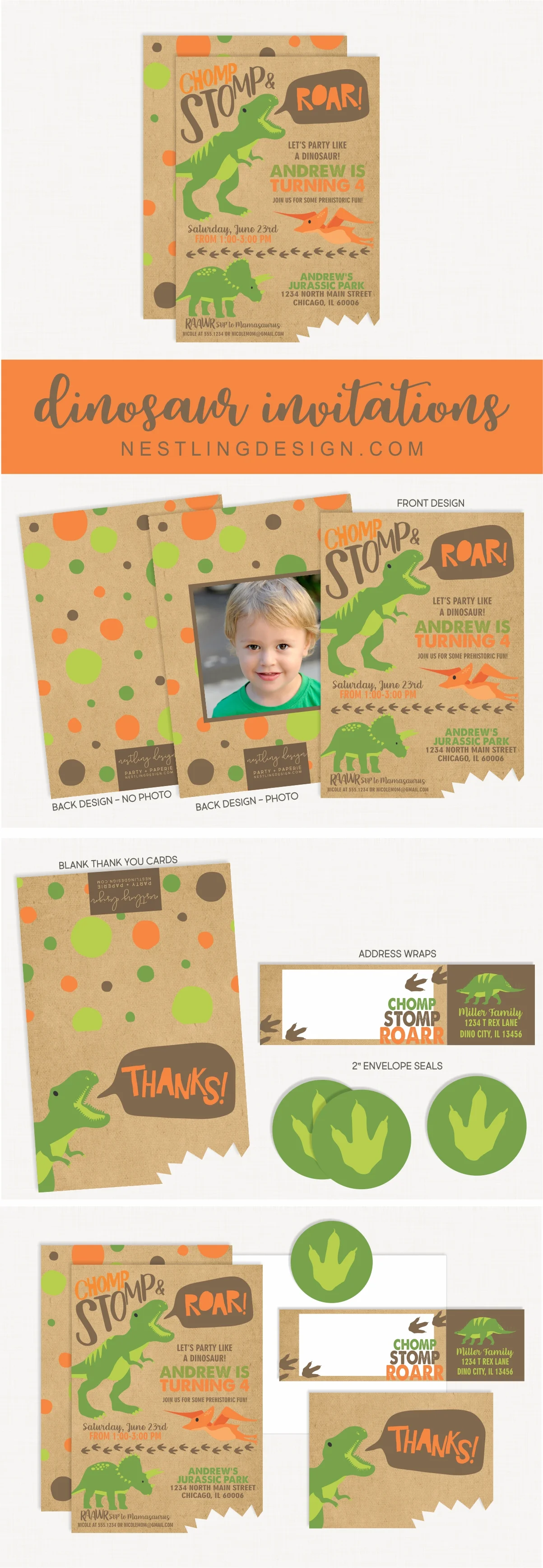 Dinosaur Brown Invitation6.jpg