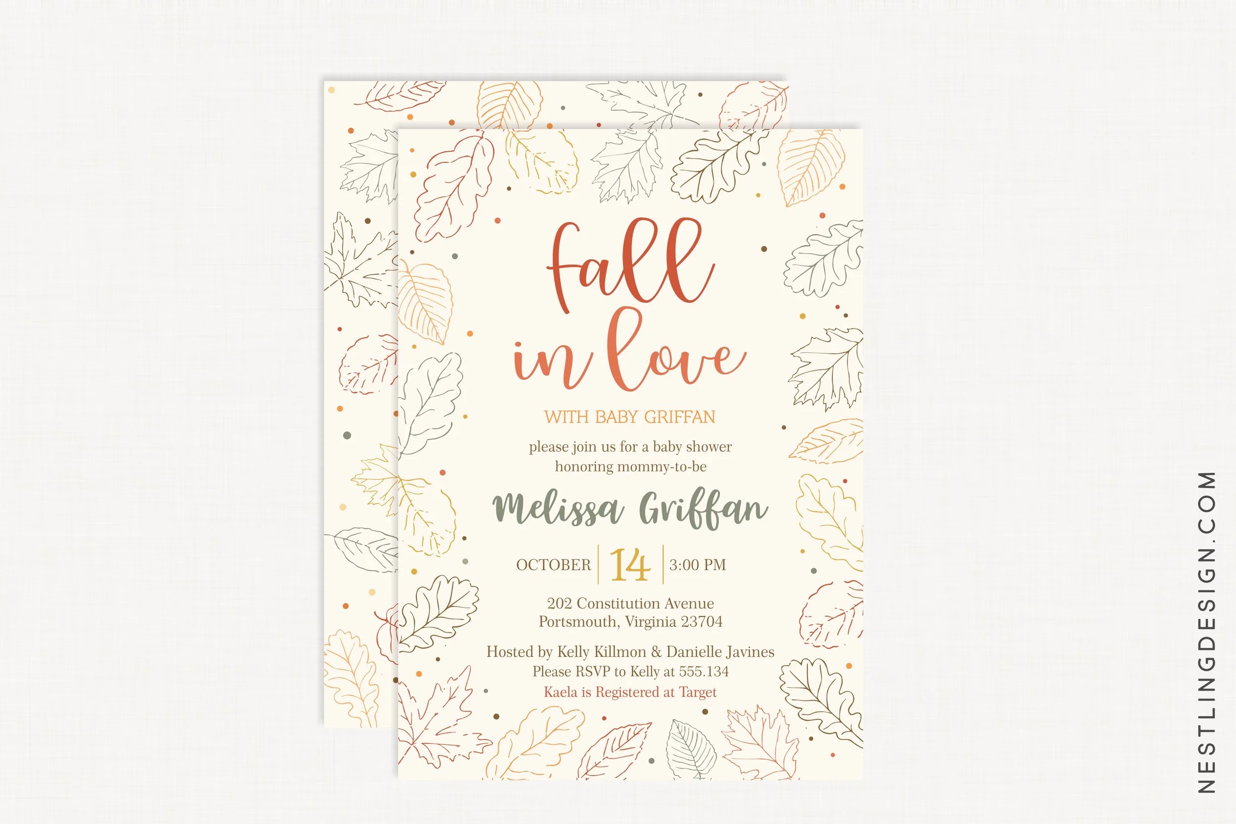 Fall in Love Invitation