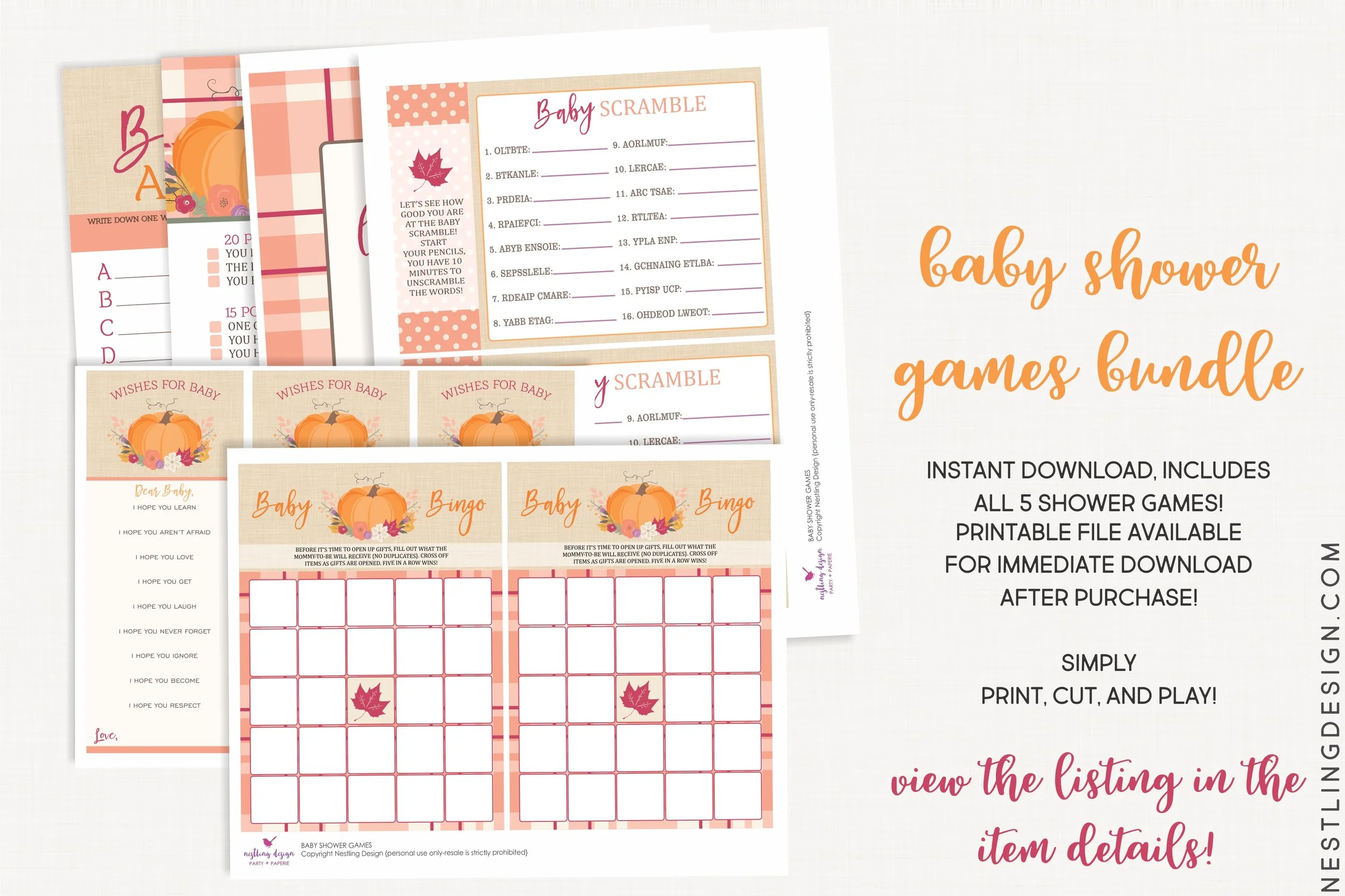Coral Pumpkin Baby Shower Games2.jpg