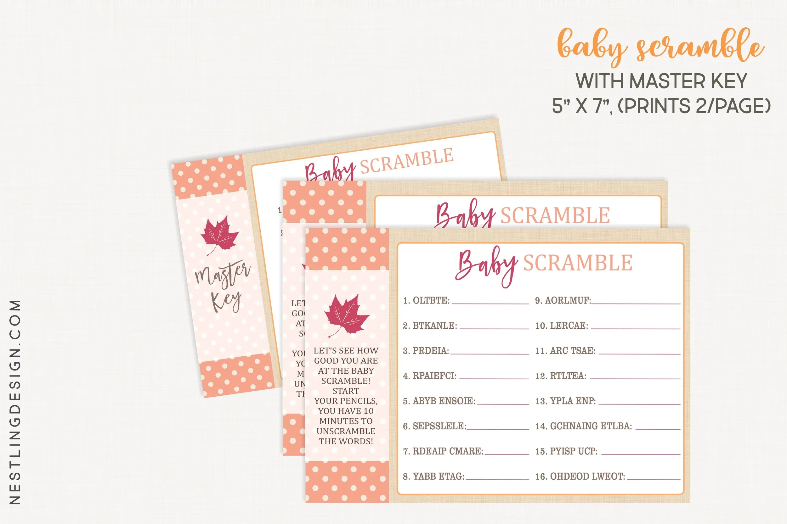 Coral Pumpkin Baby Shower Games11.jpg