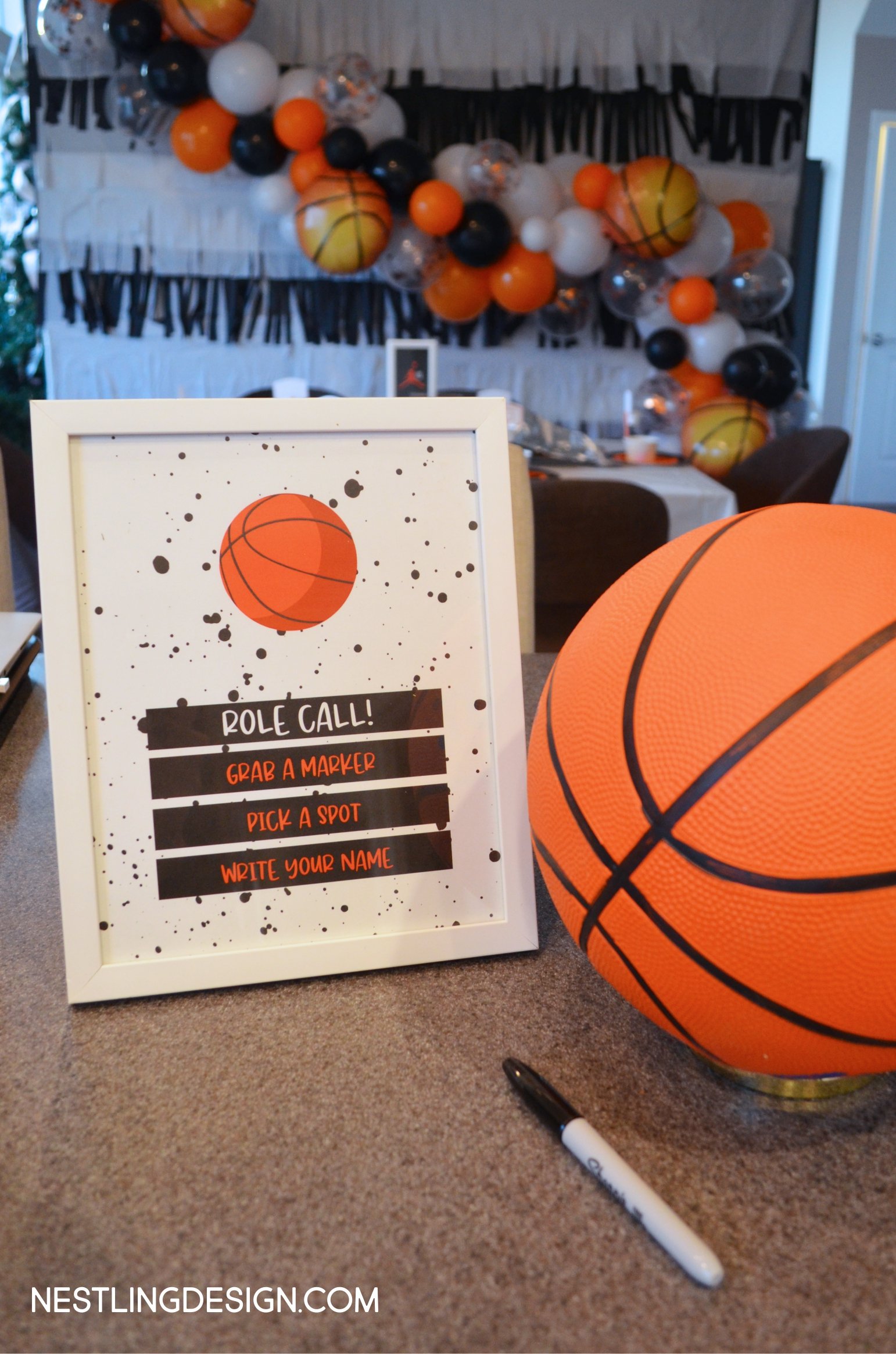 Basketball Signing Sign