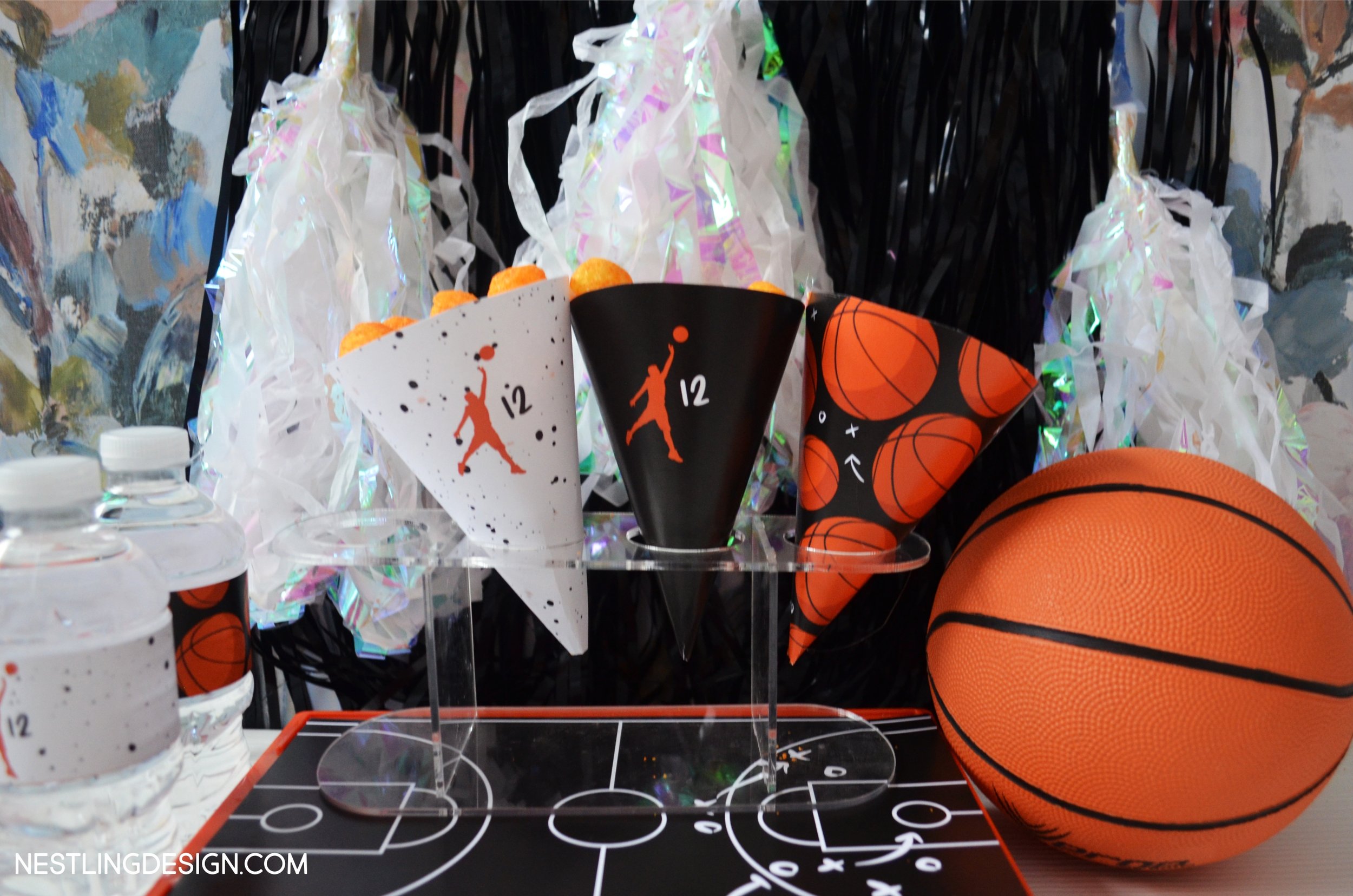 Basketball Party food cones