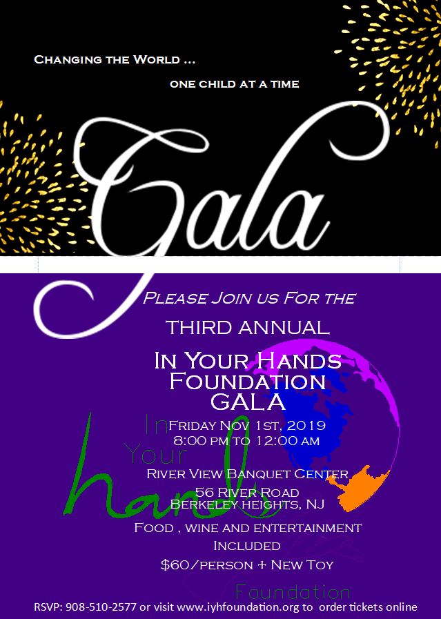 IN YOUR HANDS FOUNDATION -  THIRD ANNUAL CHARITY DINNER
