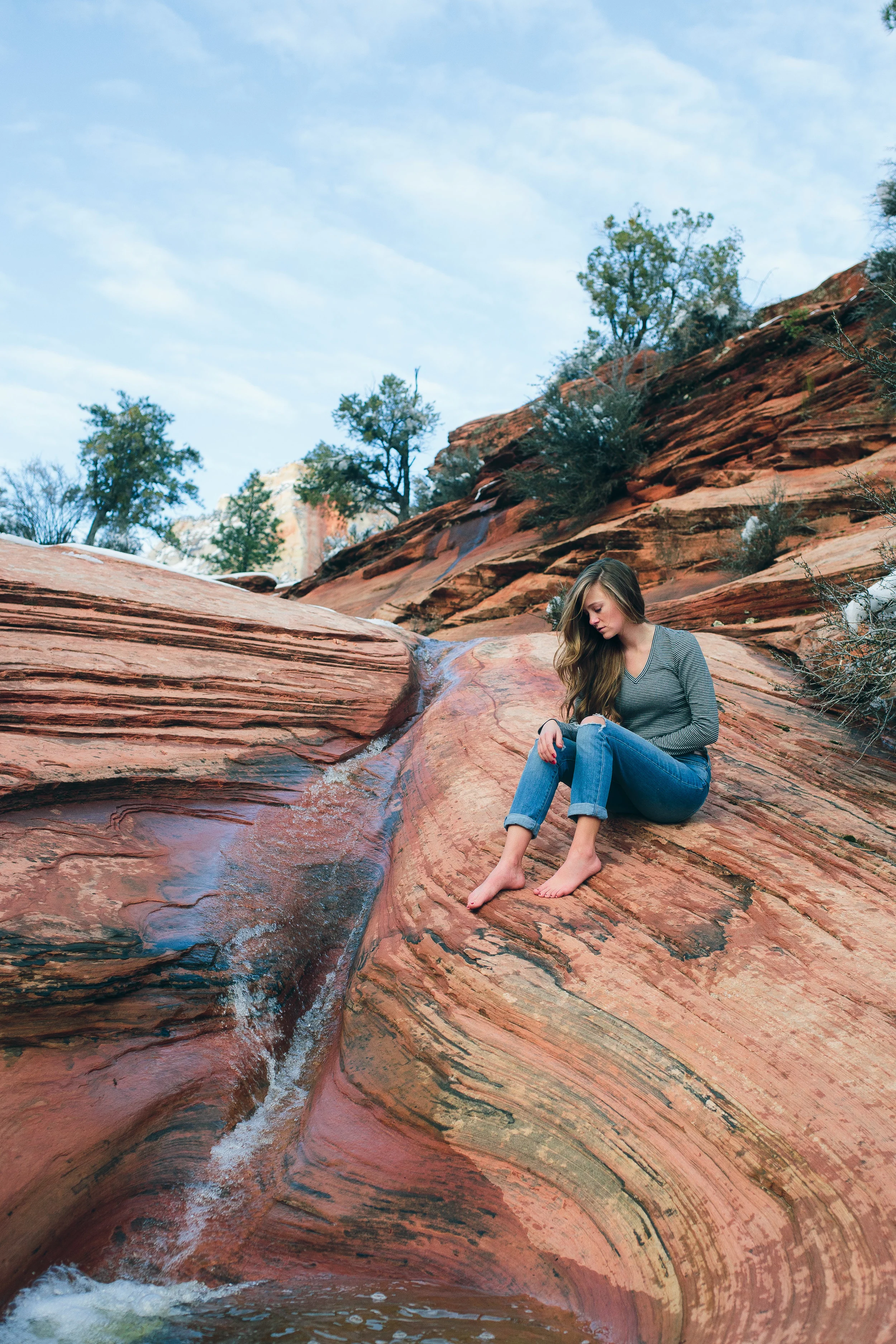 Sarah - Zion National Park Winter Portraits