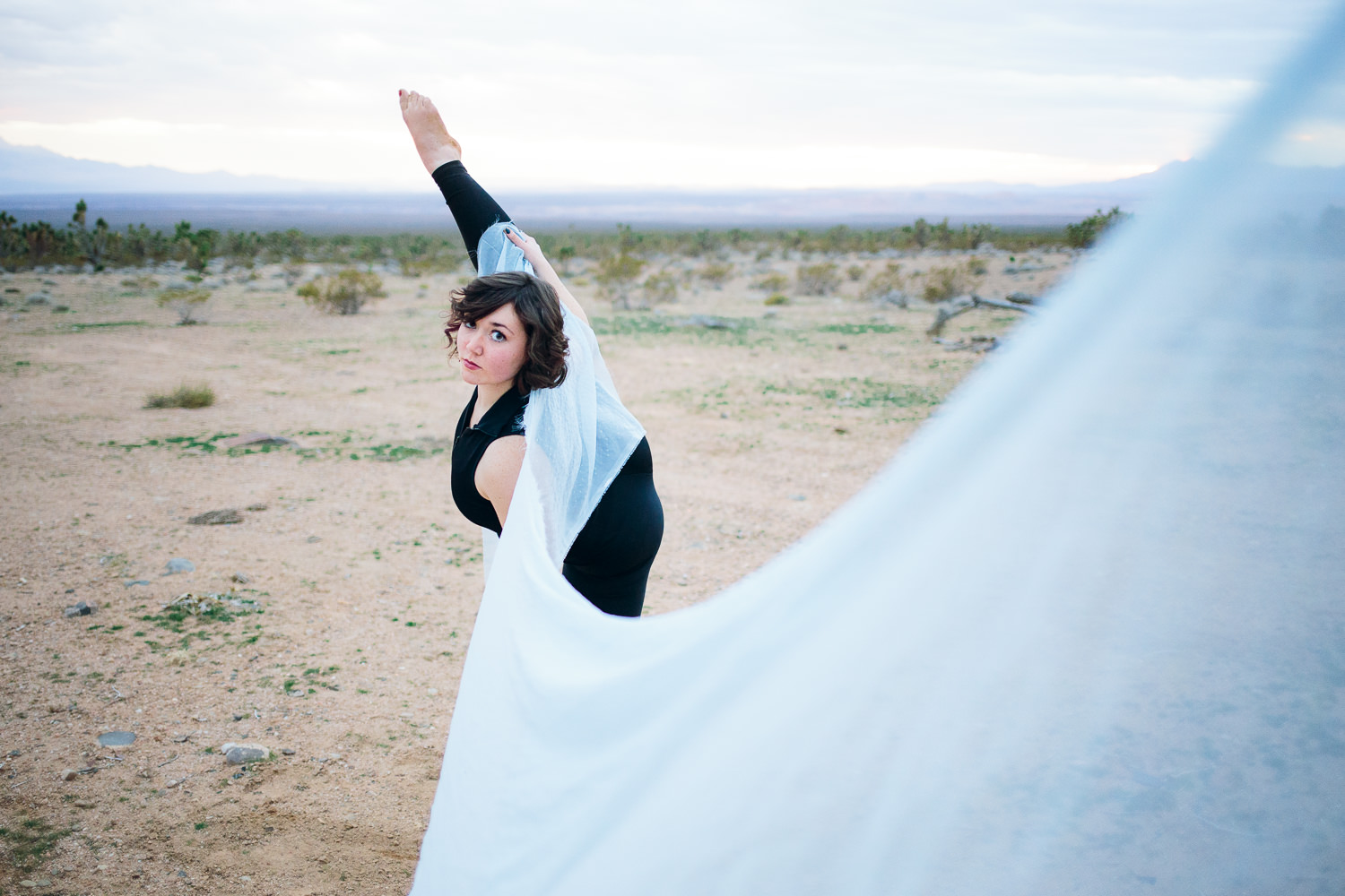 Desert silk dancer Southern Utah Adventure photographer hybrid film and digital