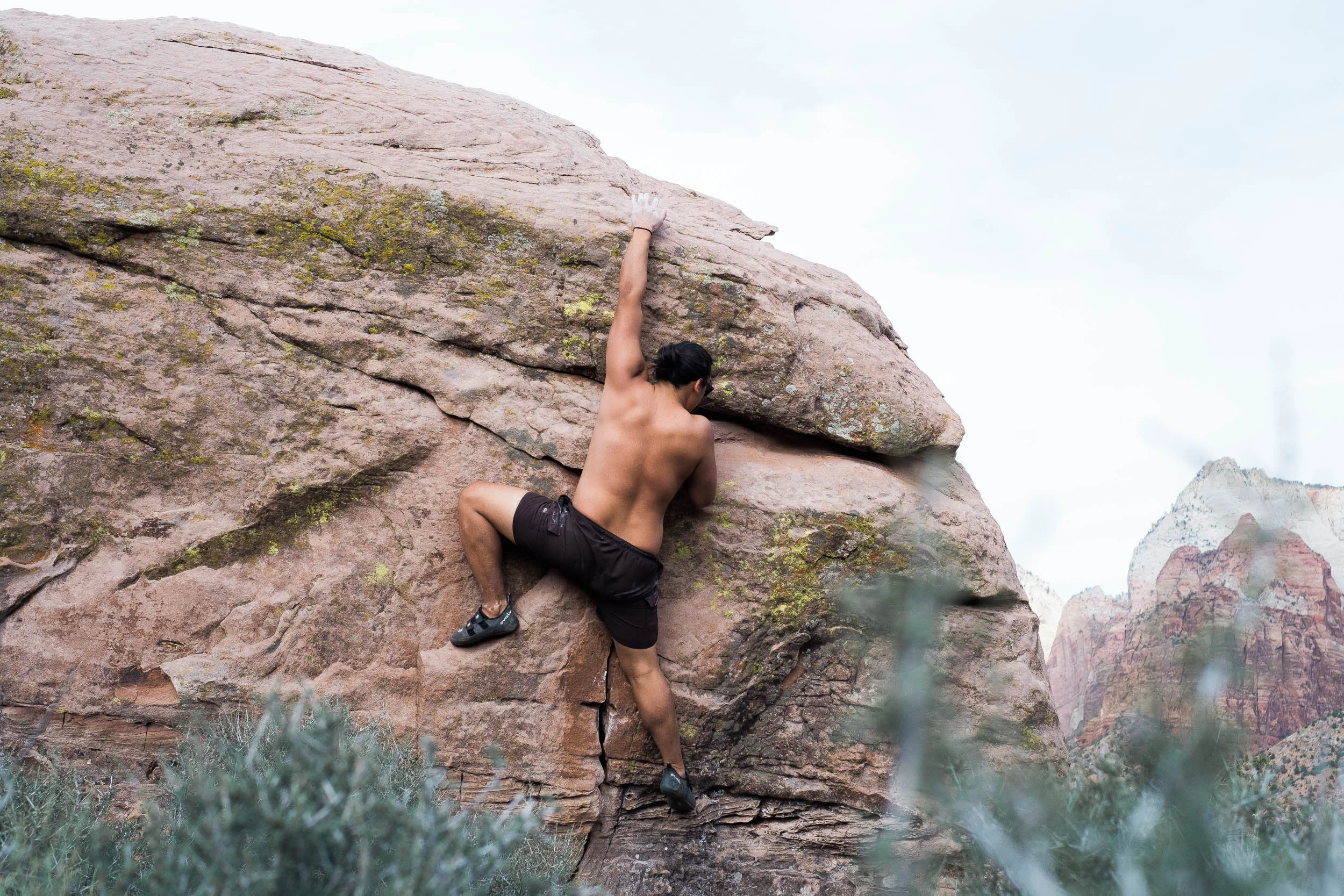 Bouldering in Zion National Park Utah