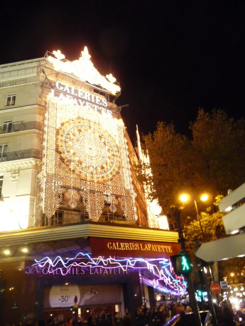 Major Light Display at Galleries Lafayette