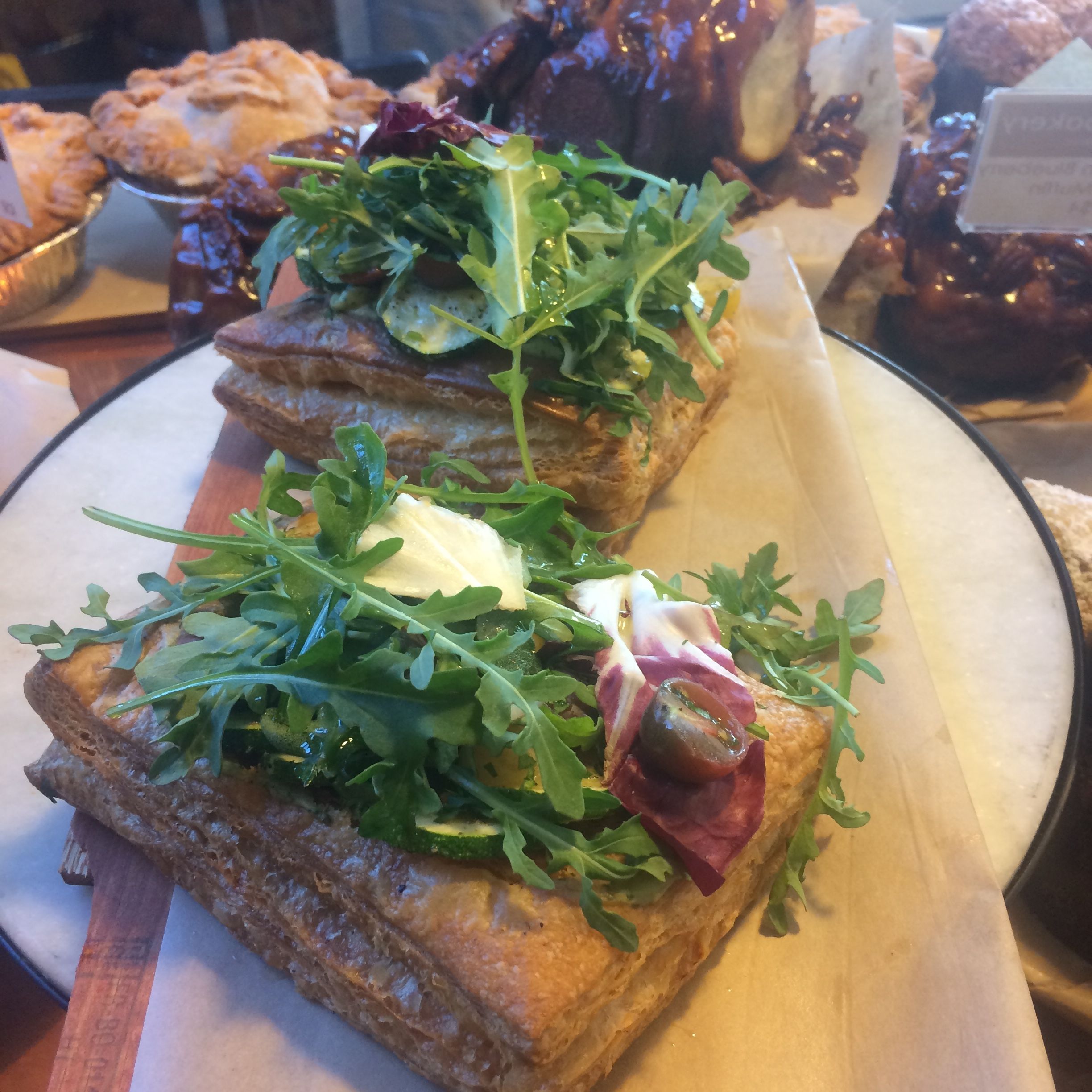 organic puff pastry with field greens and zucchini.jpg