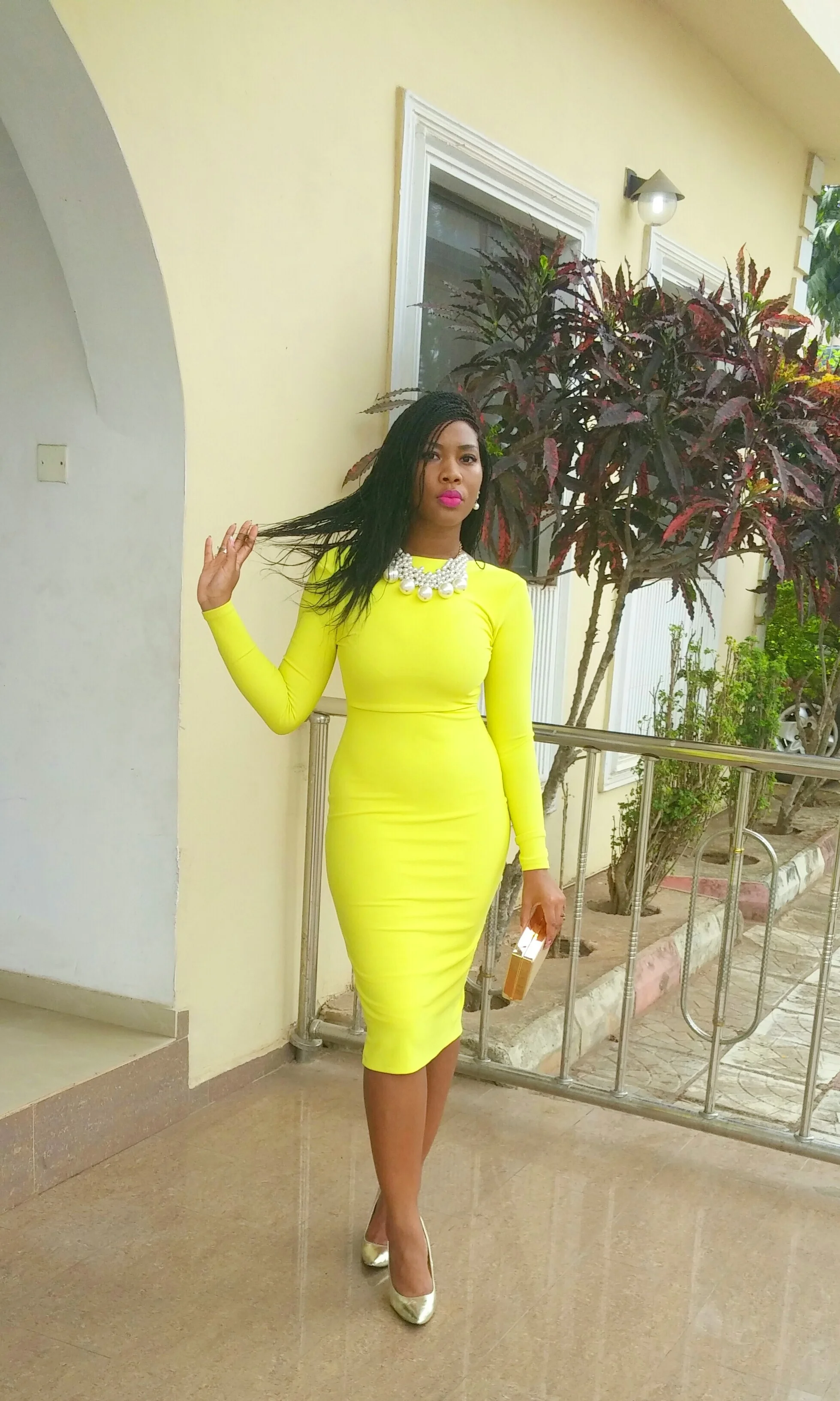 A neon yellow dress Enma & I A neon yellow dress Enma & I