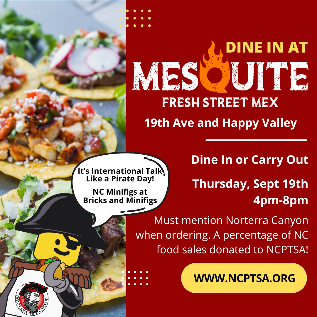 Mesquite Tacos/Talk Like a Pirate Day Dine In
