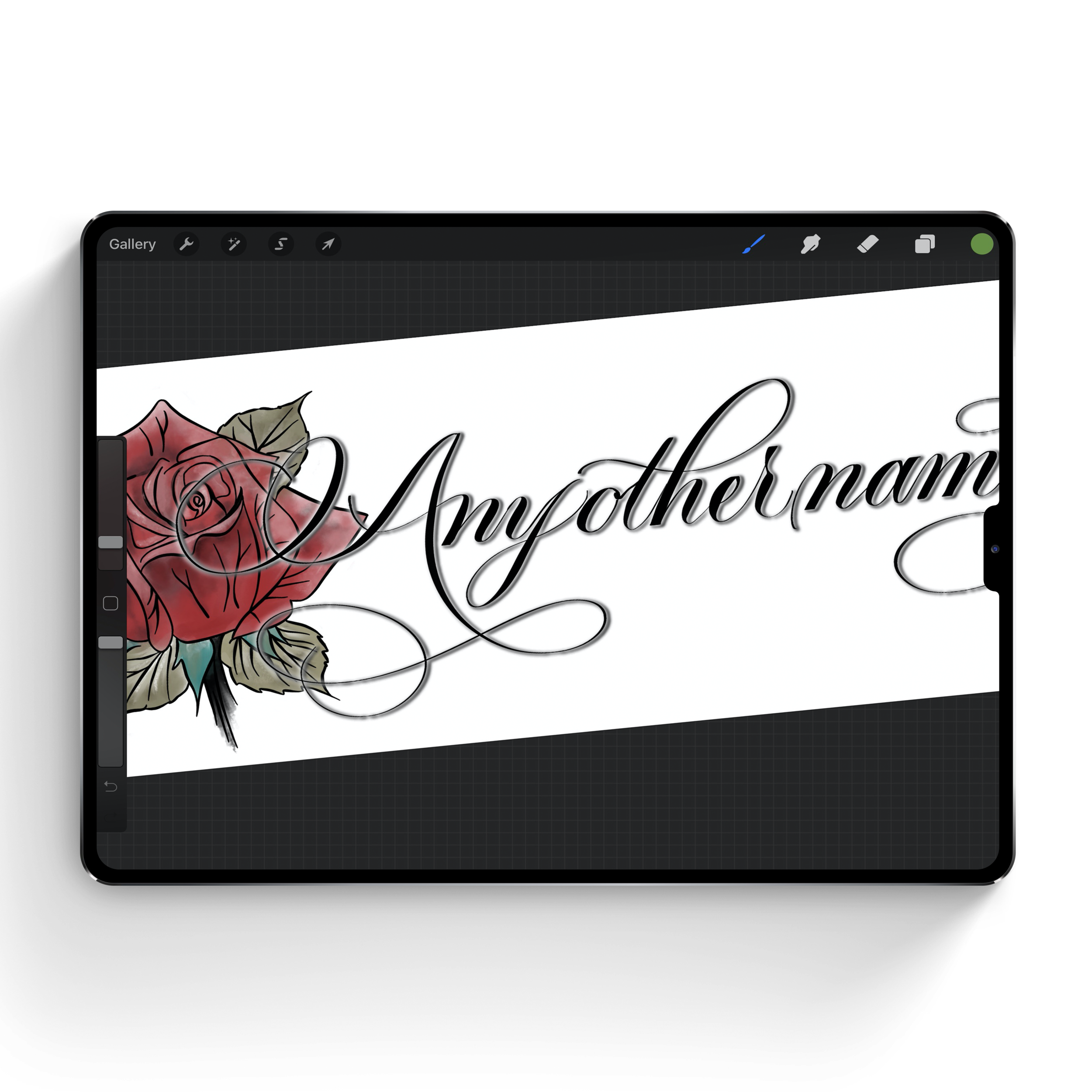 Traditional Copperplate brush for Procreate