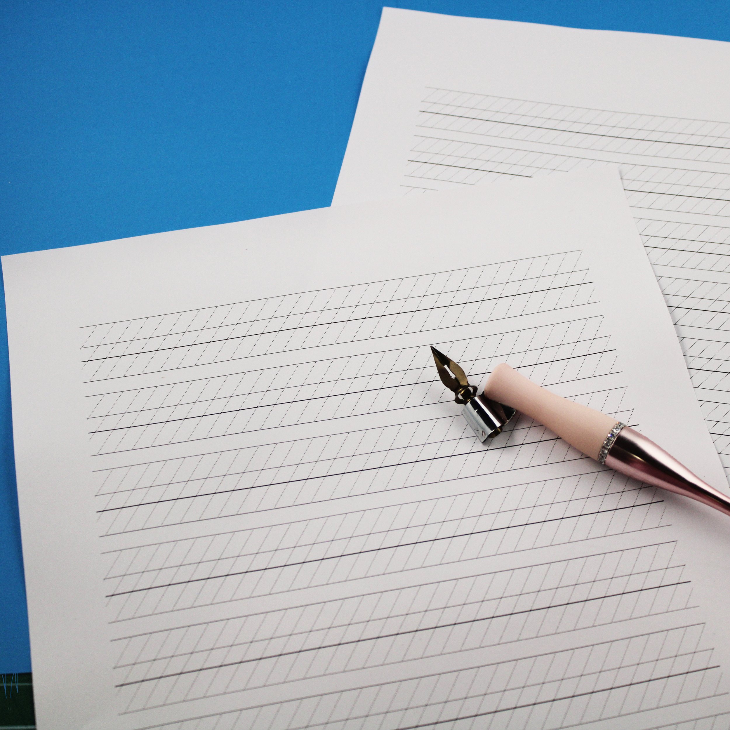 Printable Copperplate Guidelines - 3:2:3 ratio