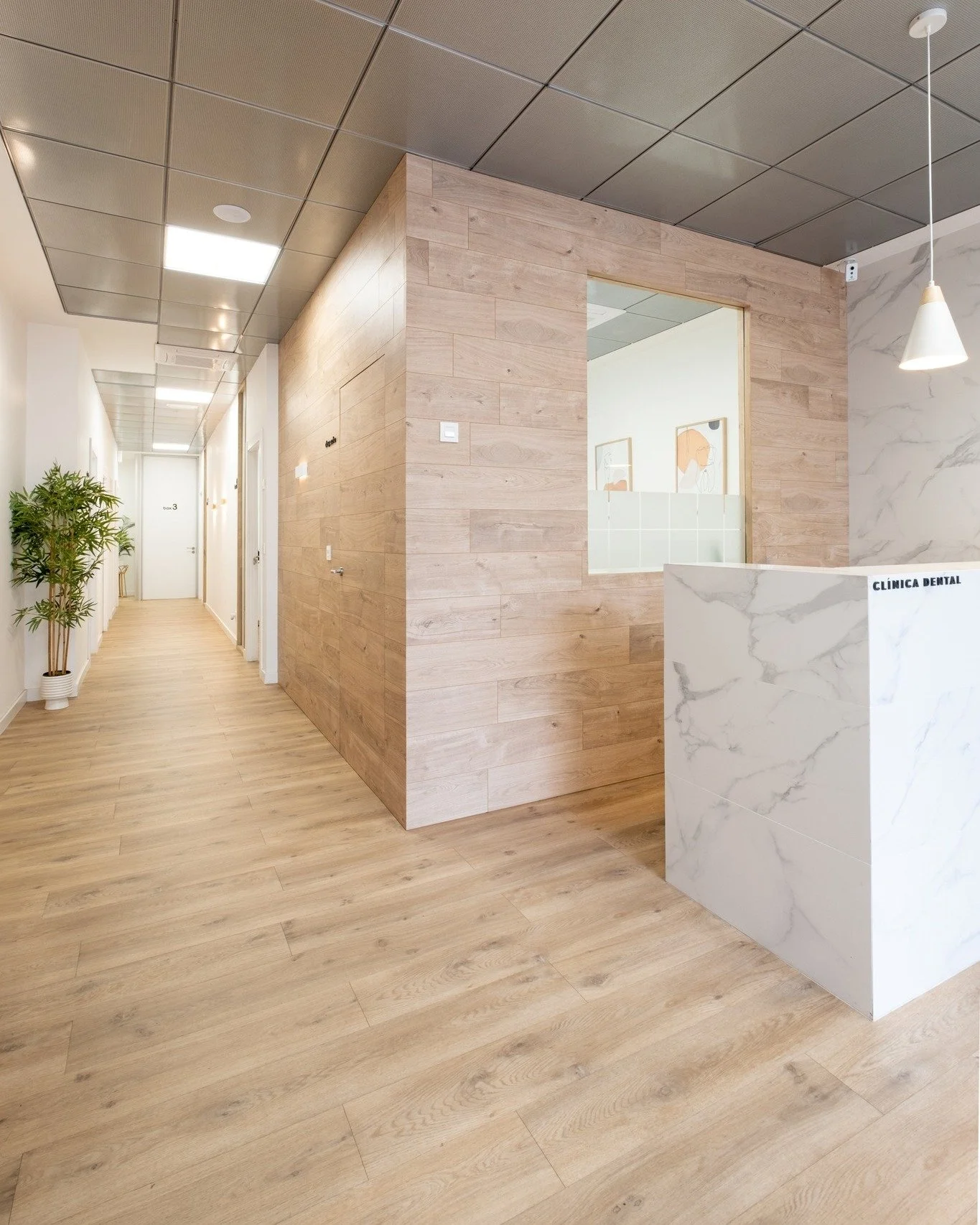 🔷 Proyecto terminado: Clínica Dental con alma natural 🦷🌿
Diseñar una clínica dental va mucho más allá de colocar un sillón y gabinetes blancos. Nuestro objetivo en este proyecto fue crear un espacio donde