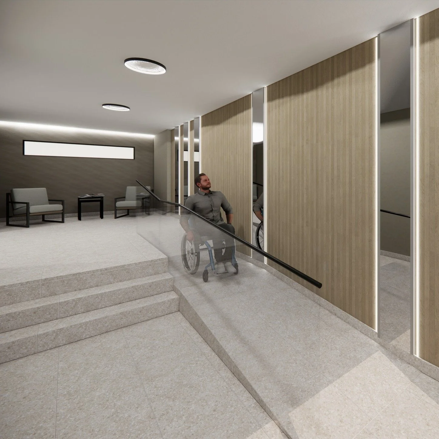 ✨TRANSFORMACIÓN EN PROCESO✨
Swipe para ver nuestra PROPUESTA DE REFORMA y  el ANTES 👇
En esta entrada de residencia, quisimos ir más allá de lo estético:
✅ Accesibilidad real
✅ Espacios cálidos y modernos
✅ Un dis