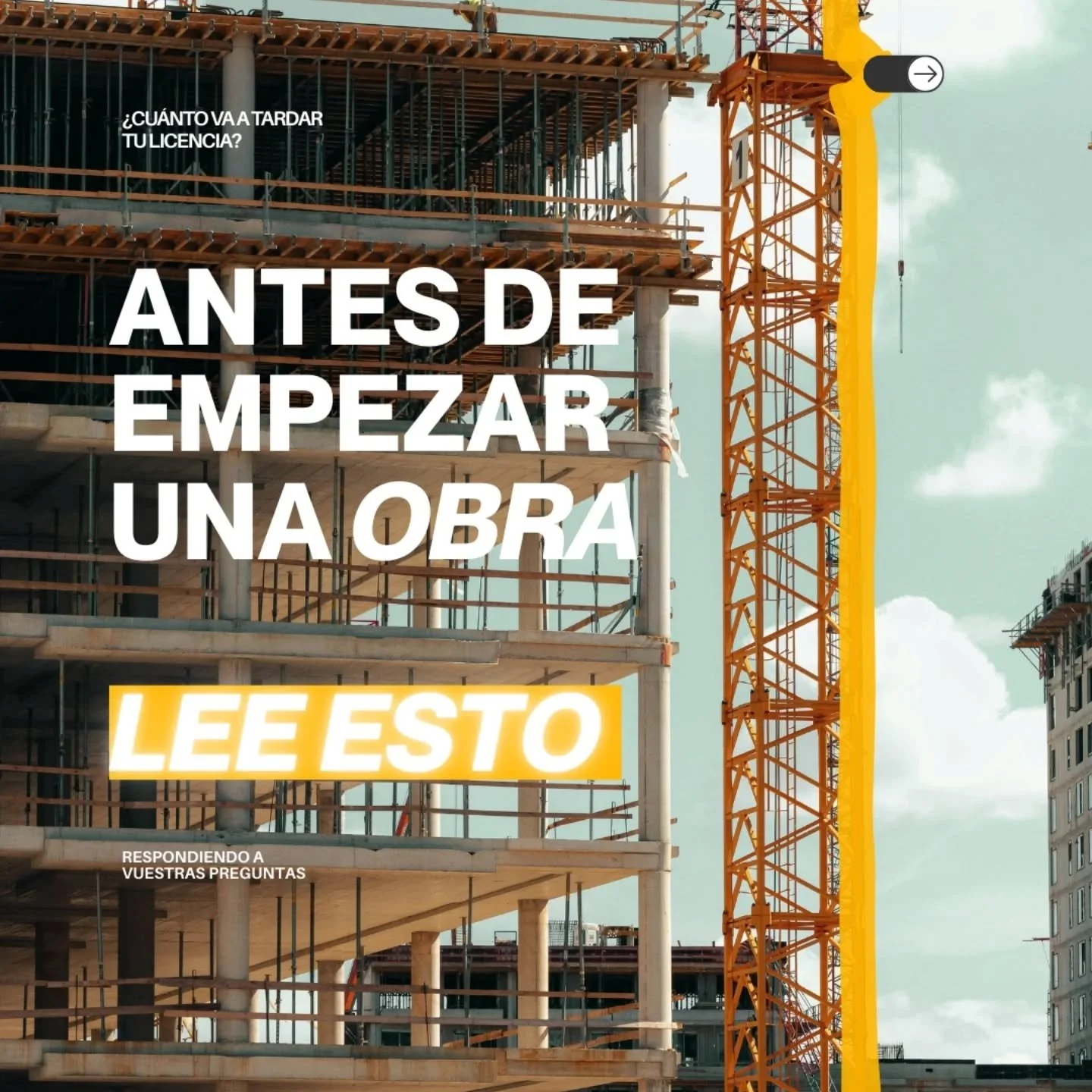 No todas las obras son iguales ni requieren los mismos tr&aacute;mites 🏗️. 

El tipo de intervenci&oacute;n que vayas a hacer influye directamente en la licencia y en los plazos de espera.
Adem&aacute;s, el tiempo de aprobaci&oacute;n puede variar