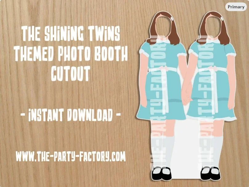 The Shining Twins Photo Booth Printable Cutout