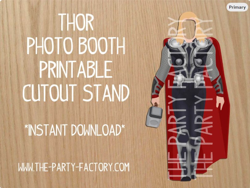 Thor Photo Booth Printable Cutout