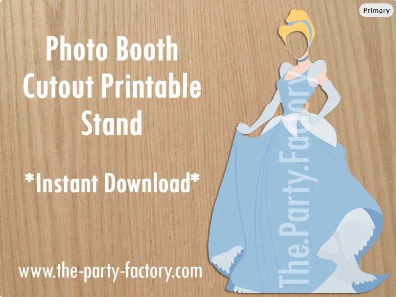 Cinderella Photo Booth Printable Cutout