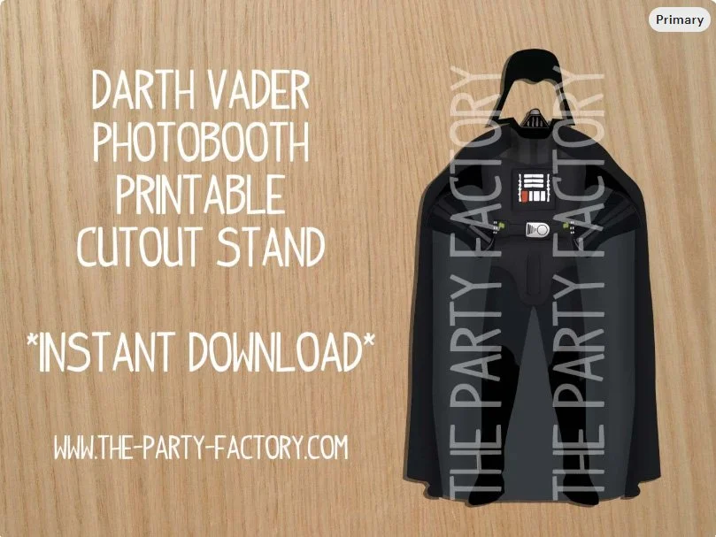 Darth Vader Photo Booth Printable Cutout