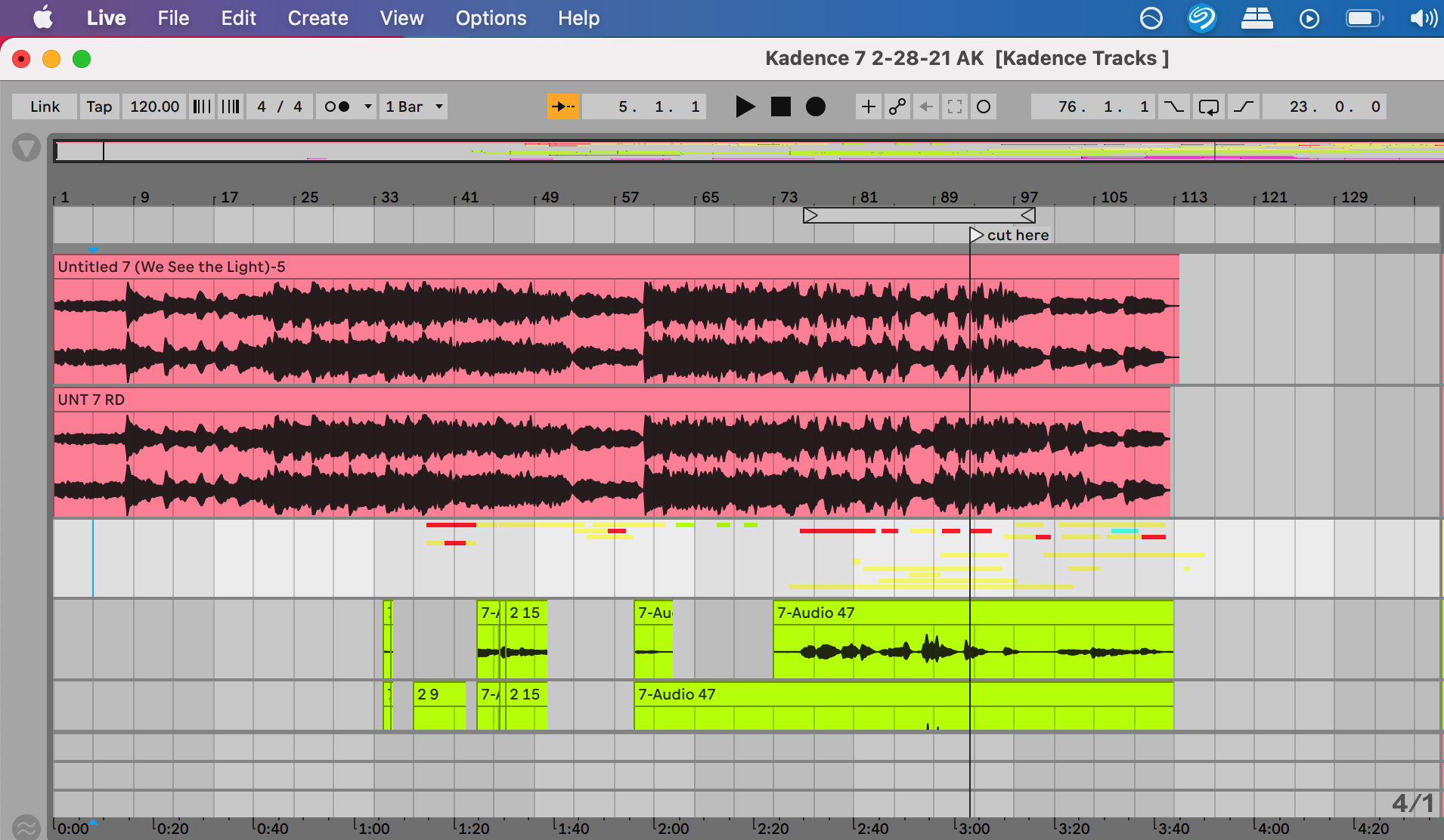 For students interested in creating original music, I teach foundations of recording in various DAWs (Digital Audio Workstations).