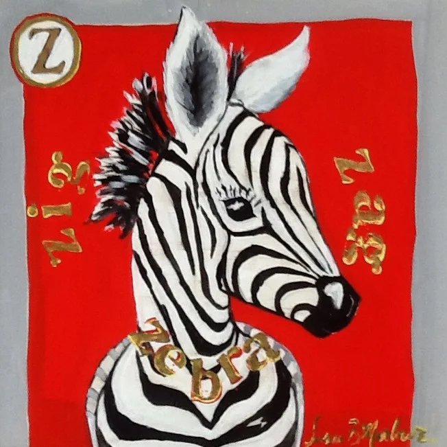 Z is for Zig Zag Zebra