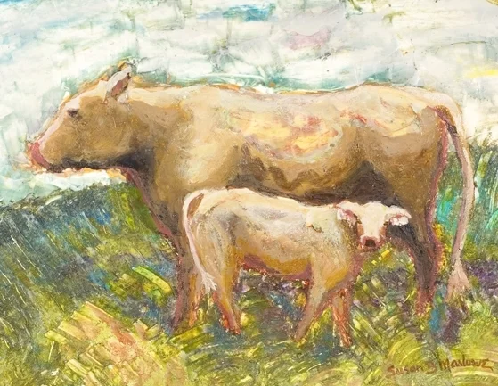 Mother and Child in Field