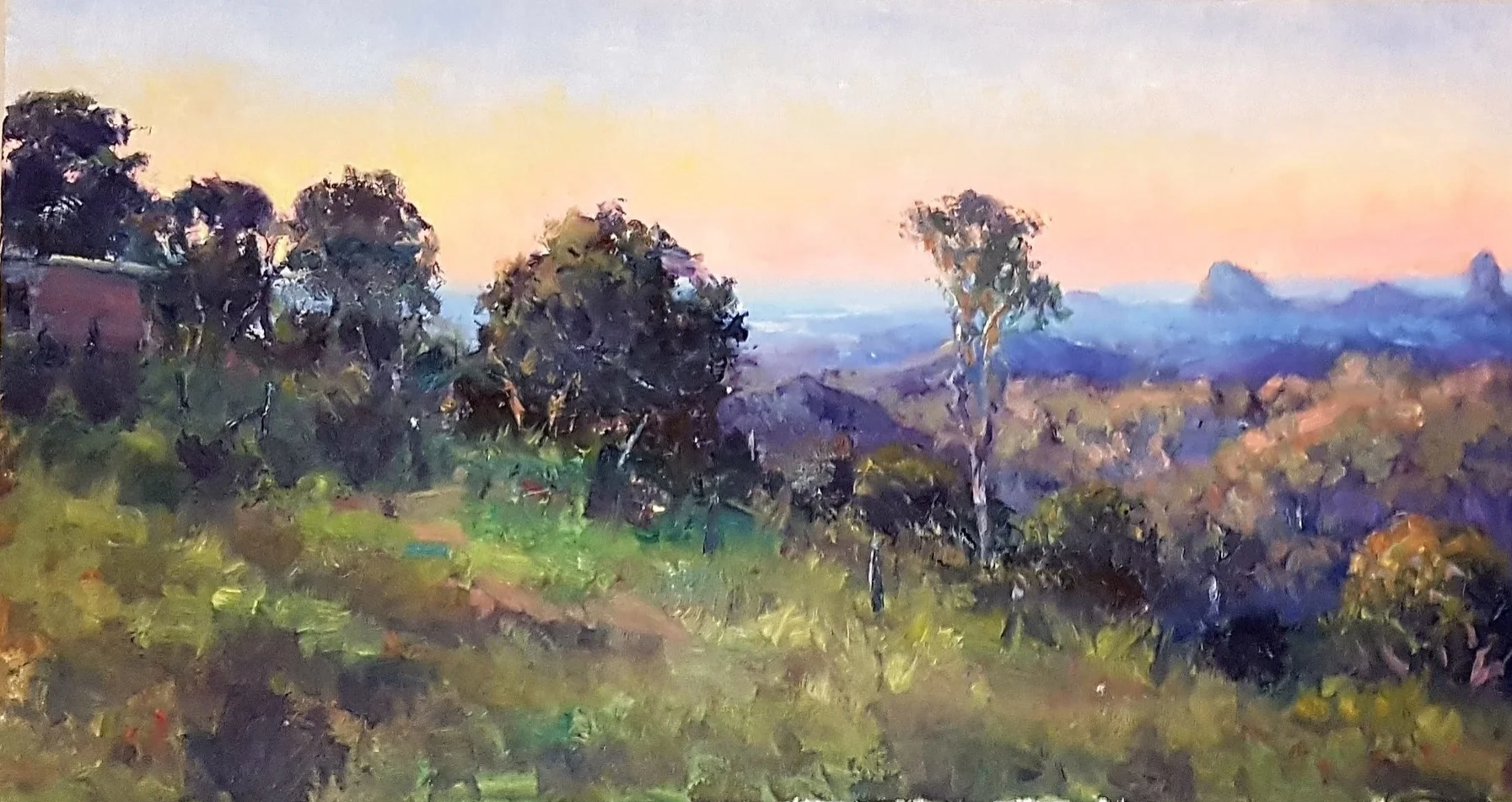 Just before Sunrise. Glasshouse Mtns. Maleny
