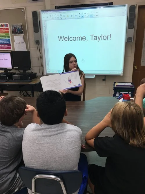 Reading with Ms. Brianna LaFontaine's Class