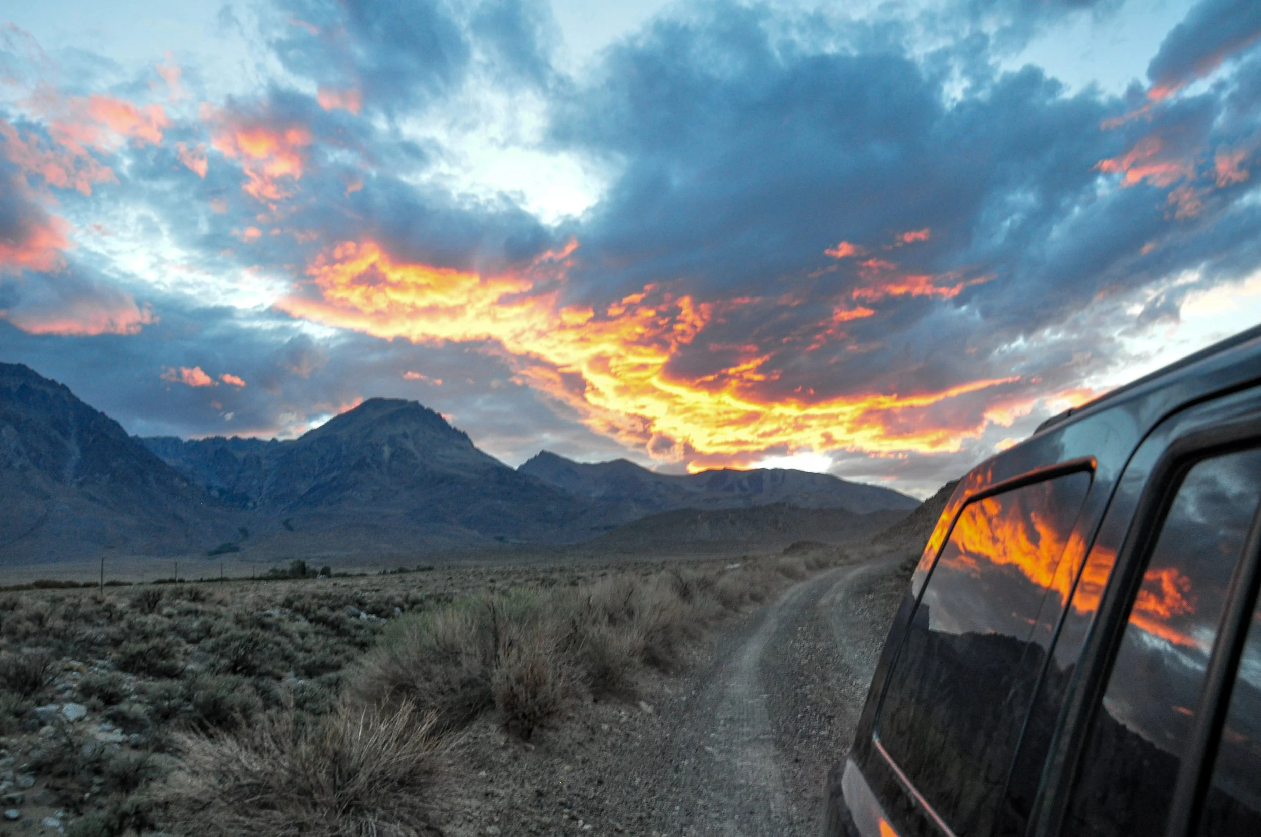 Red Lake trailhead sunset