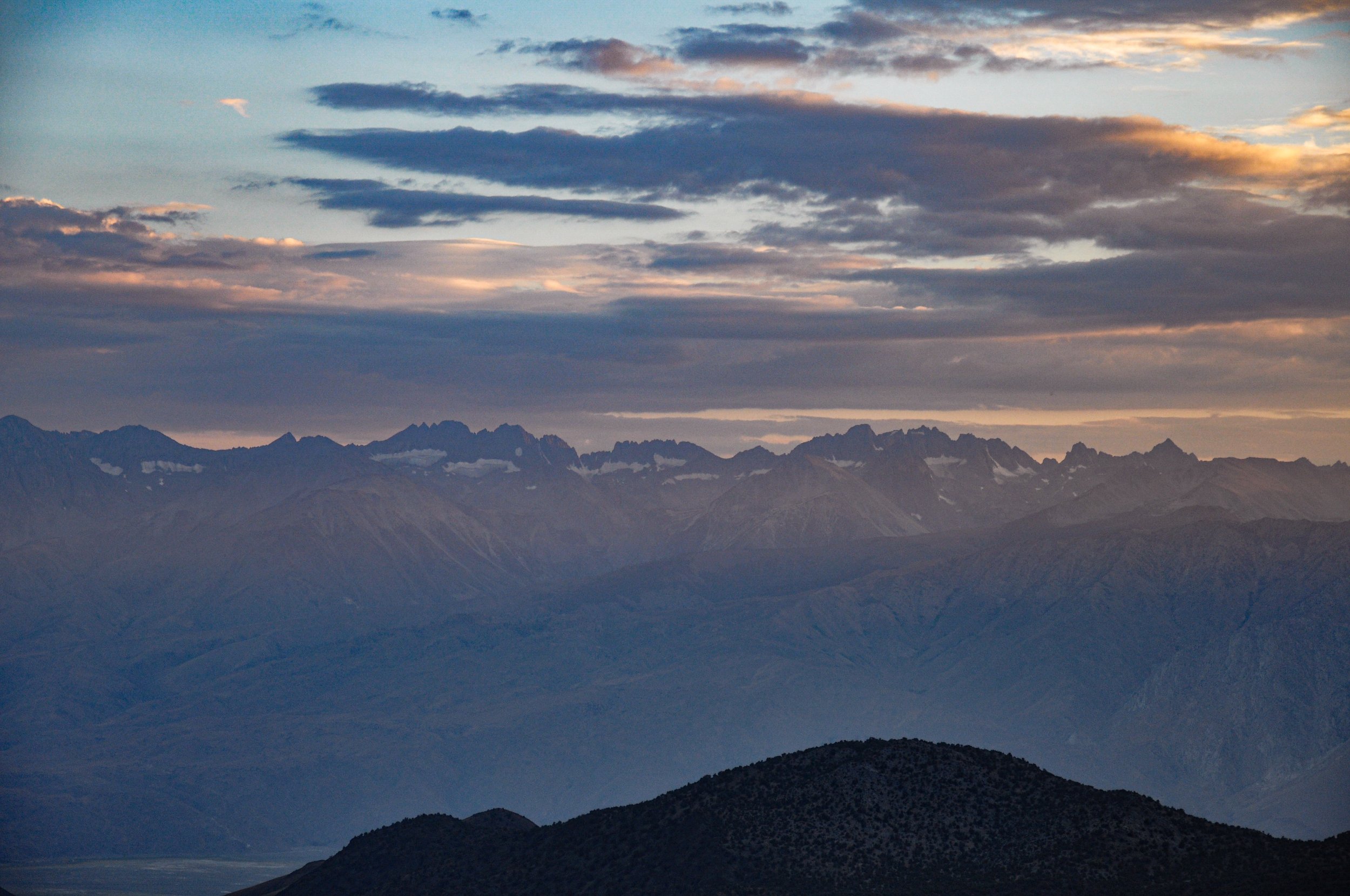 eastern Sierras from the White Mountains