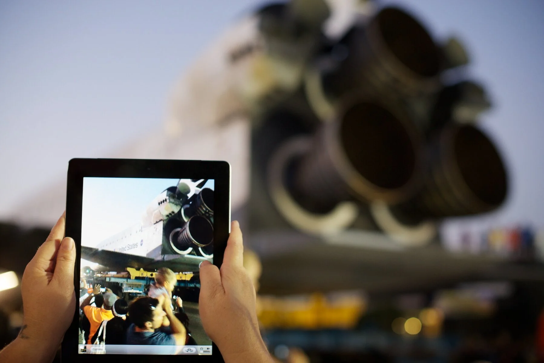 OLD AND NEW - Interesting that the iPad probably has more computing power than the shuttle Endeavour,.jpg