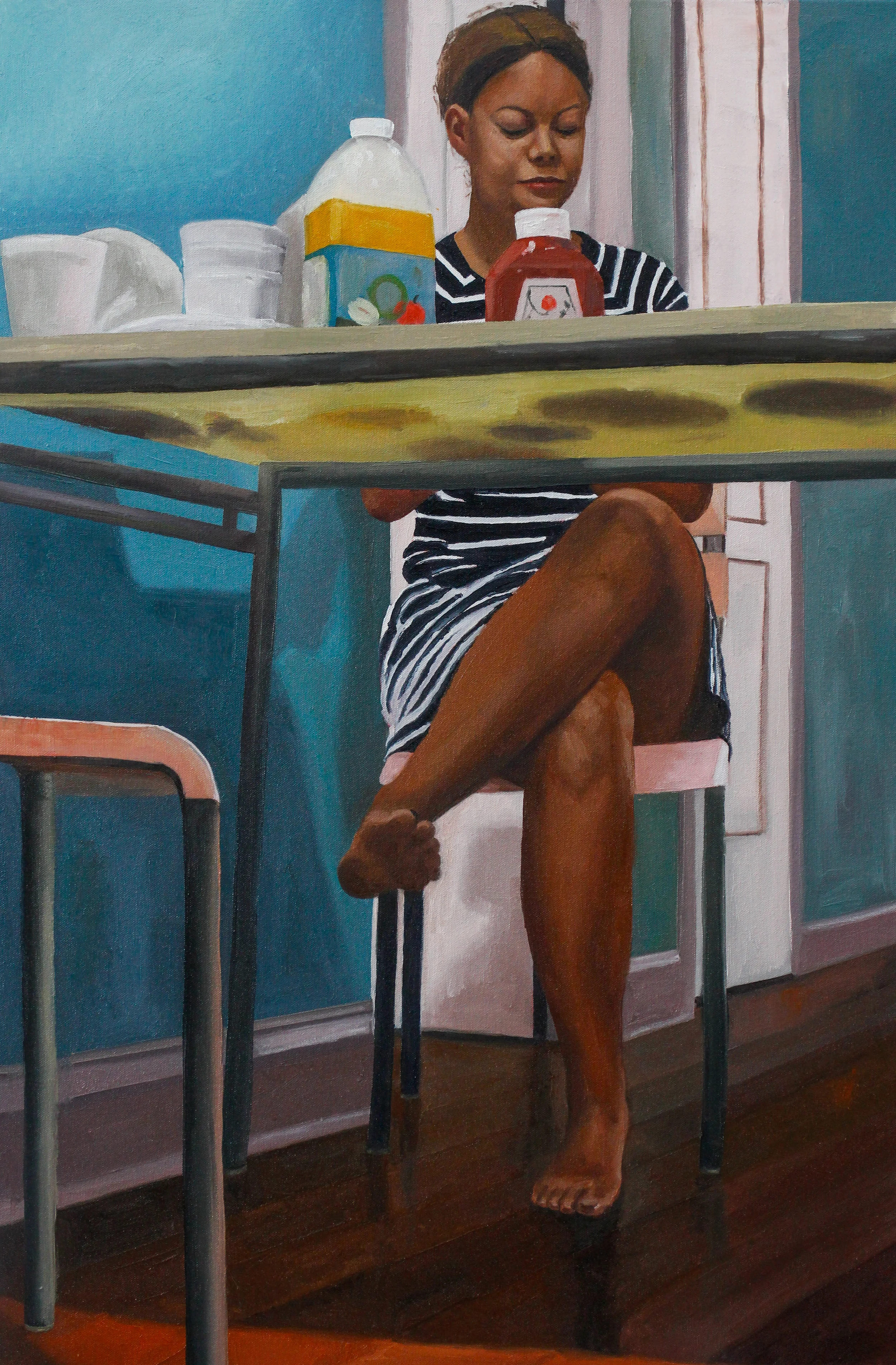 Mi Hermana Desayunando