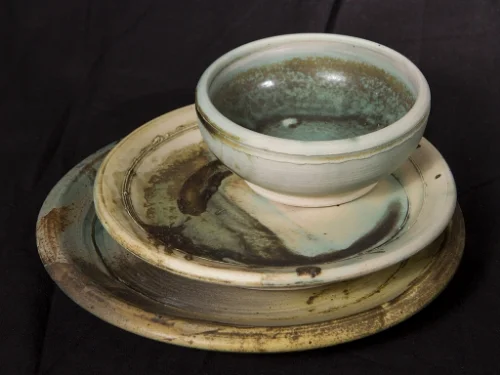 One place setting from a dish collection.