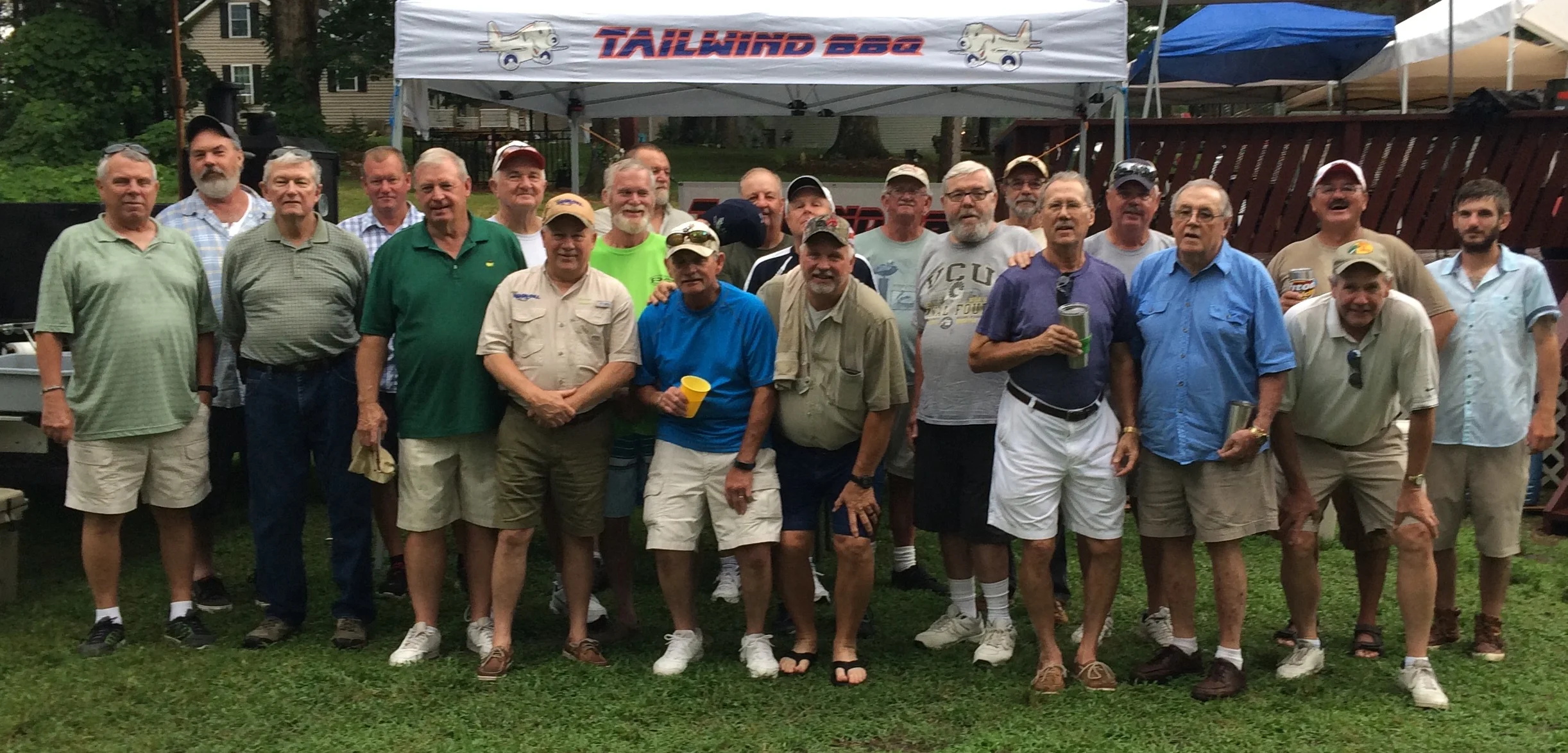 Big M Bassmaster reunion at Buggs Island talking old times and fellowship, Thanks Cavin Young for all your hard work !