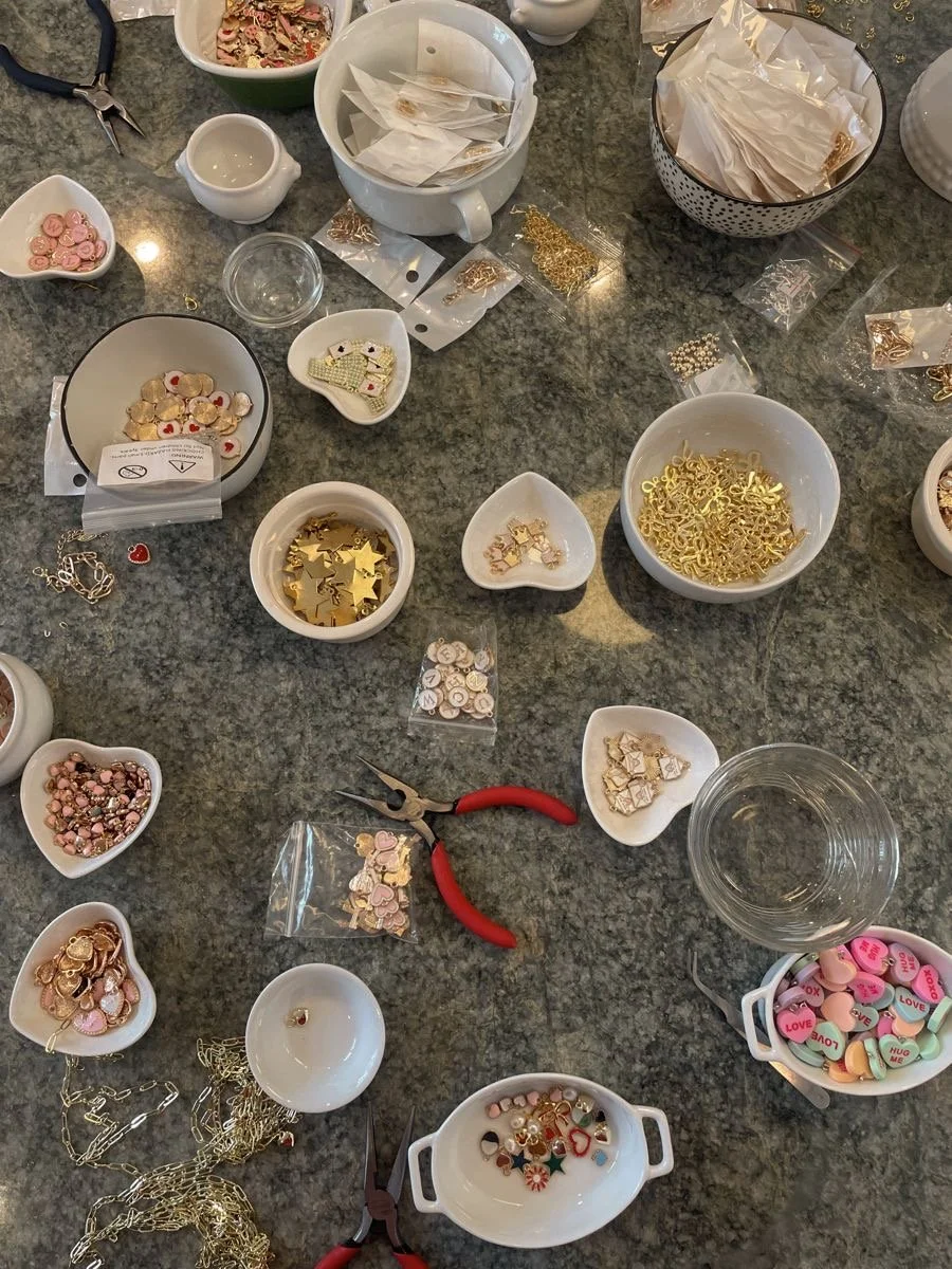 Jewelry making with Ms. Sydney beading kit