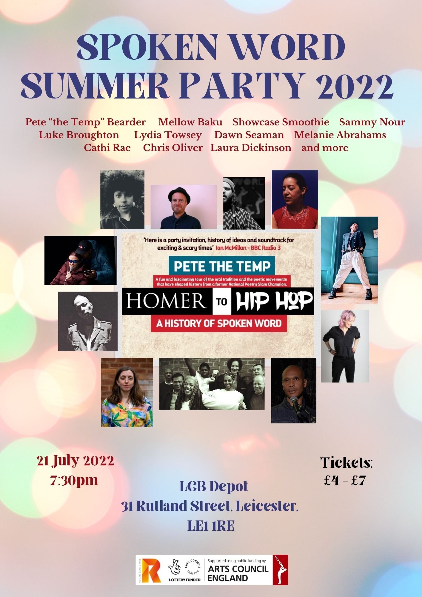 Past events: Spoken Word Summer Salon and Party 2022