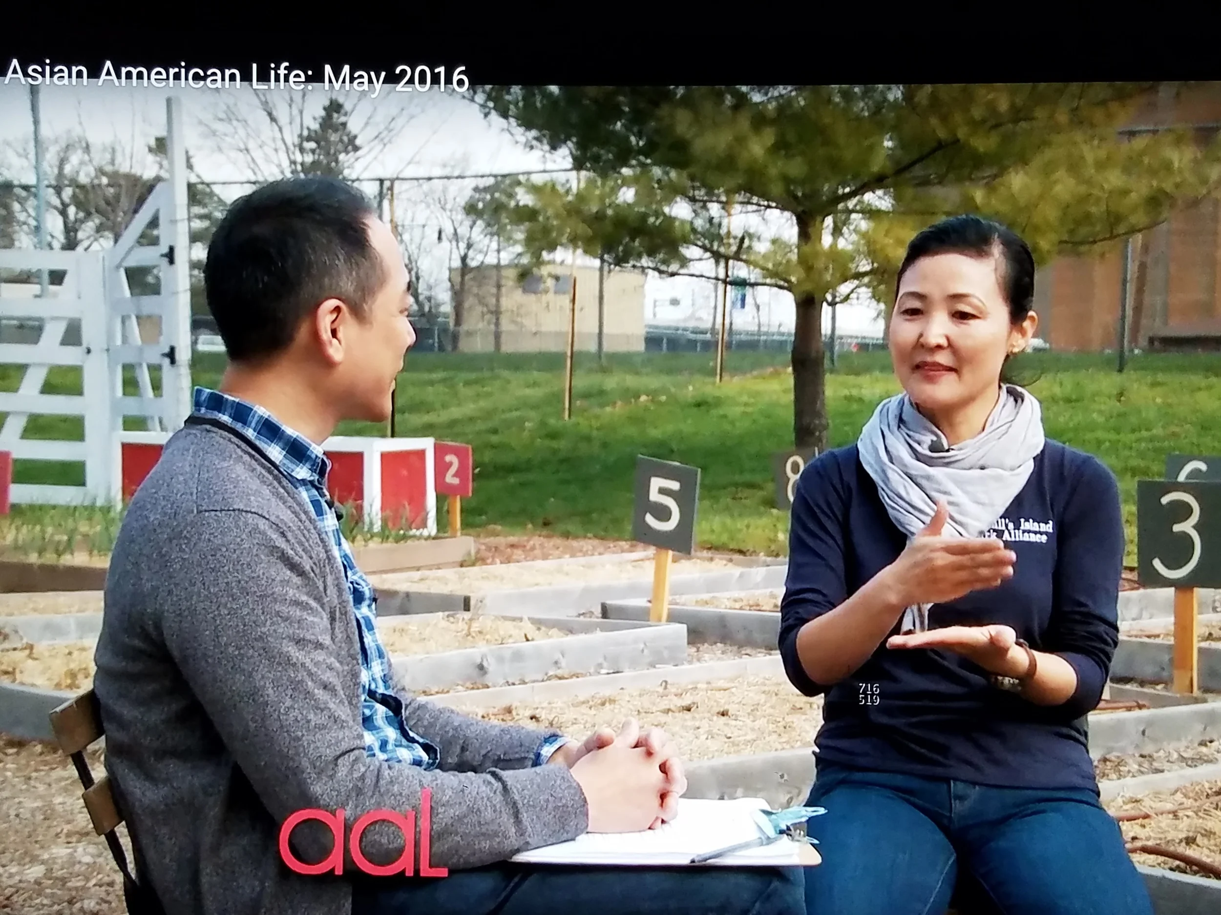 with CUNY TV Reporter Paul Lin